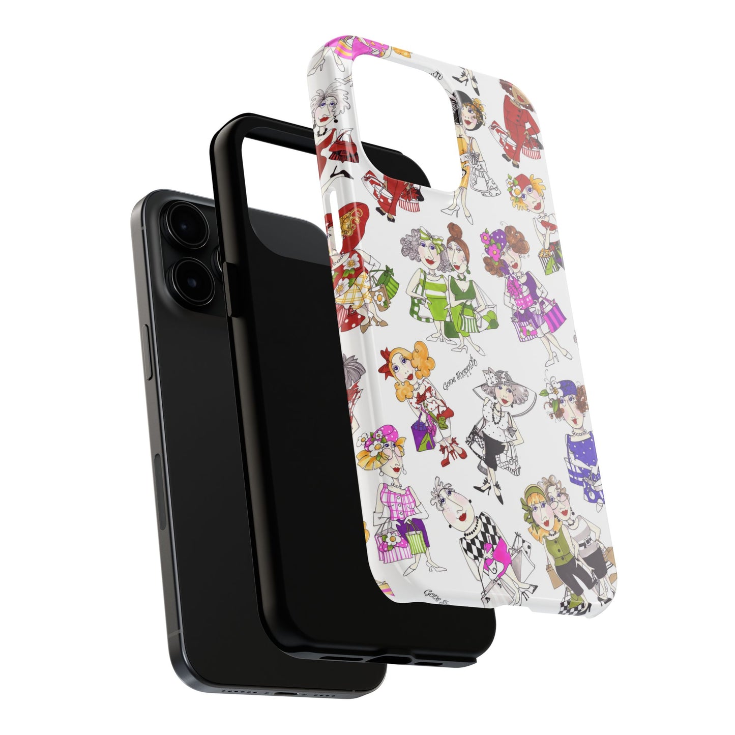 Gone Shopping Tossed White Phone Case