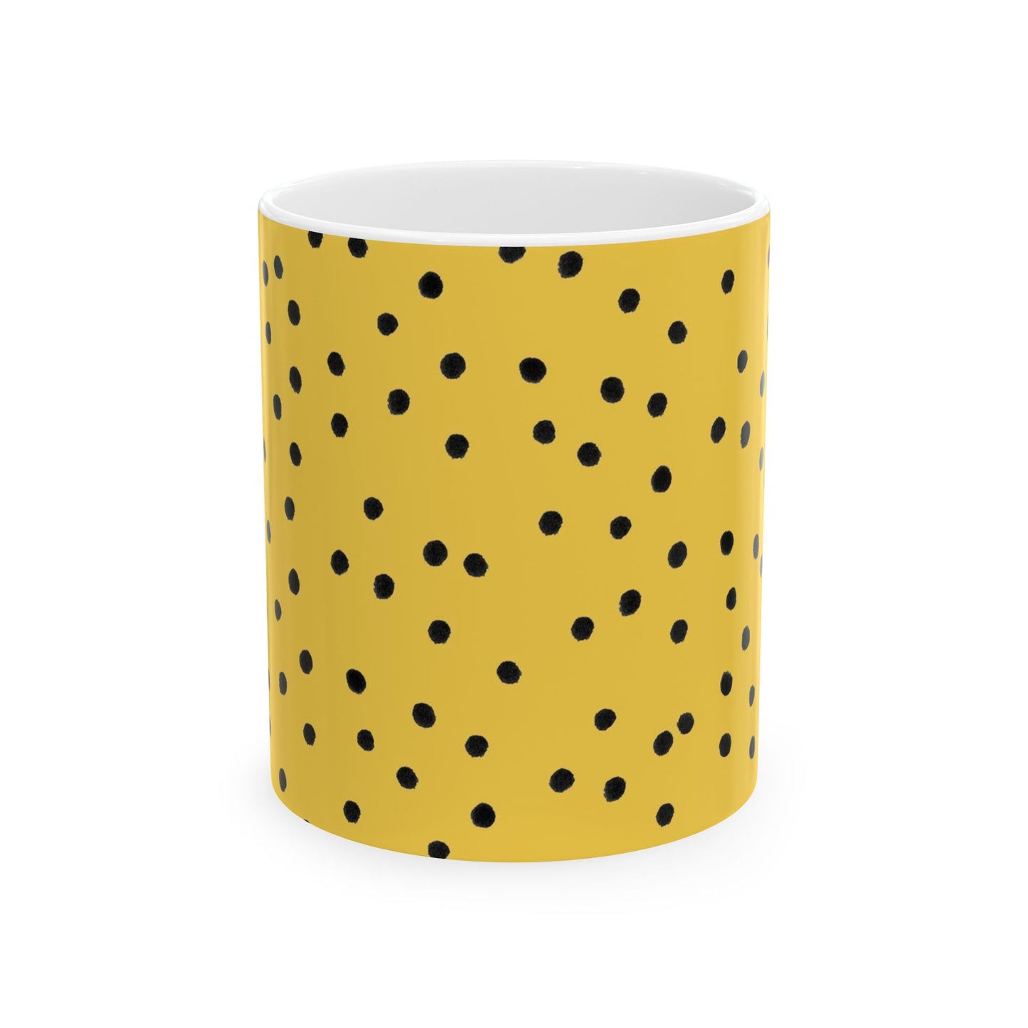 Dinky Dots Yellow / Black Cup