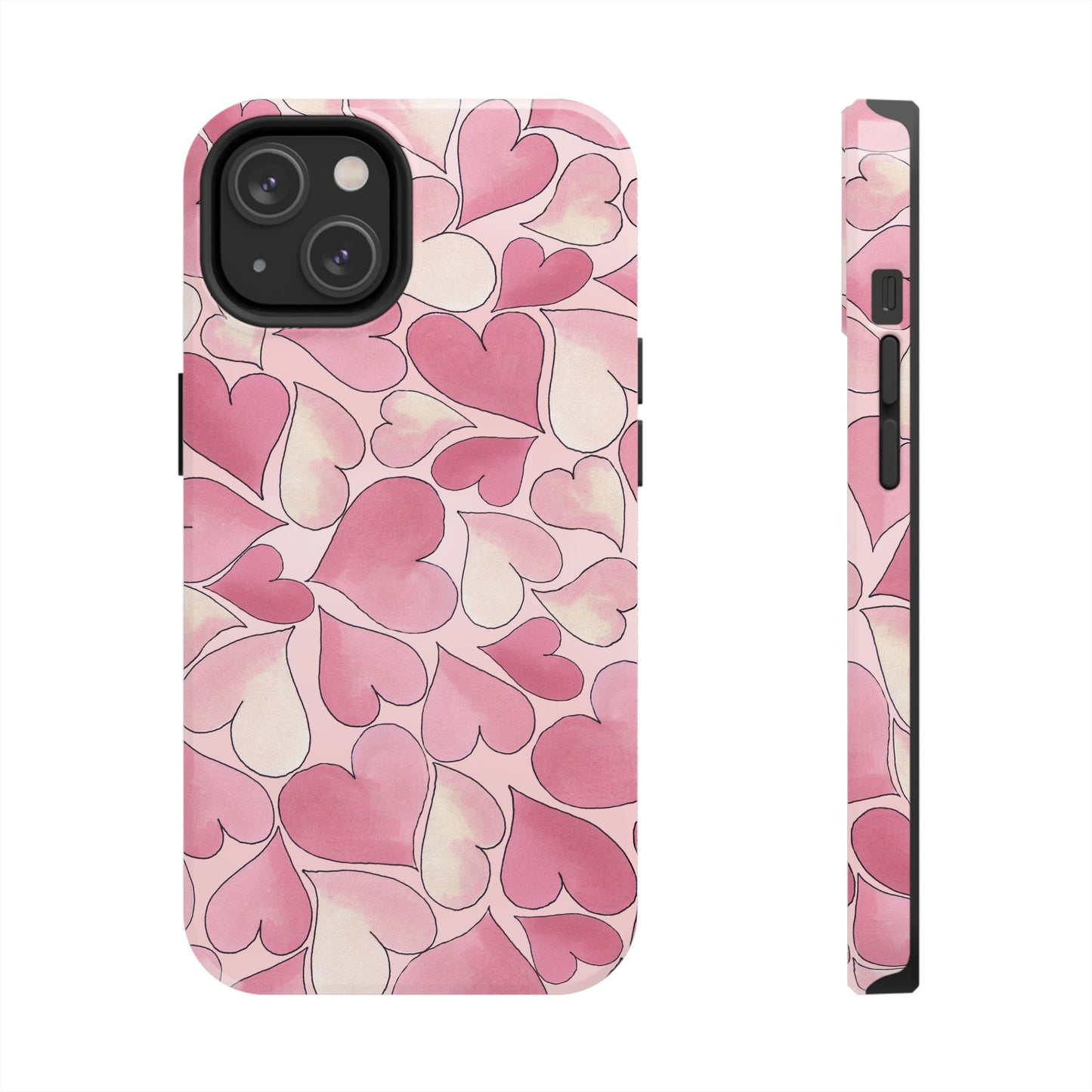 Hearts Pink Sky Phone Case