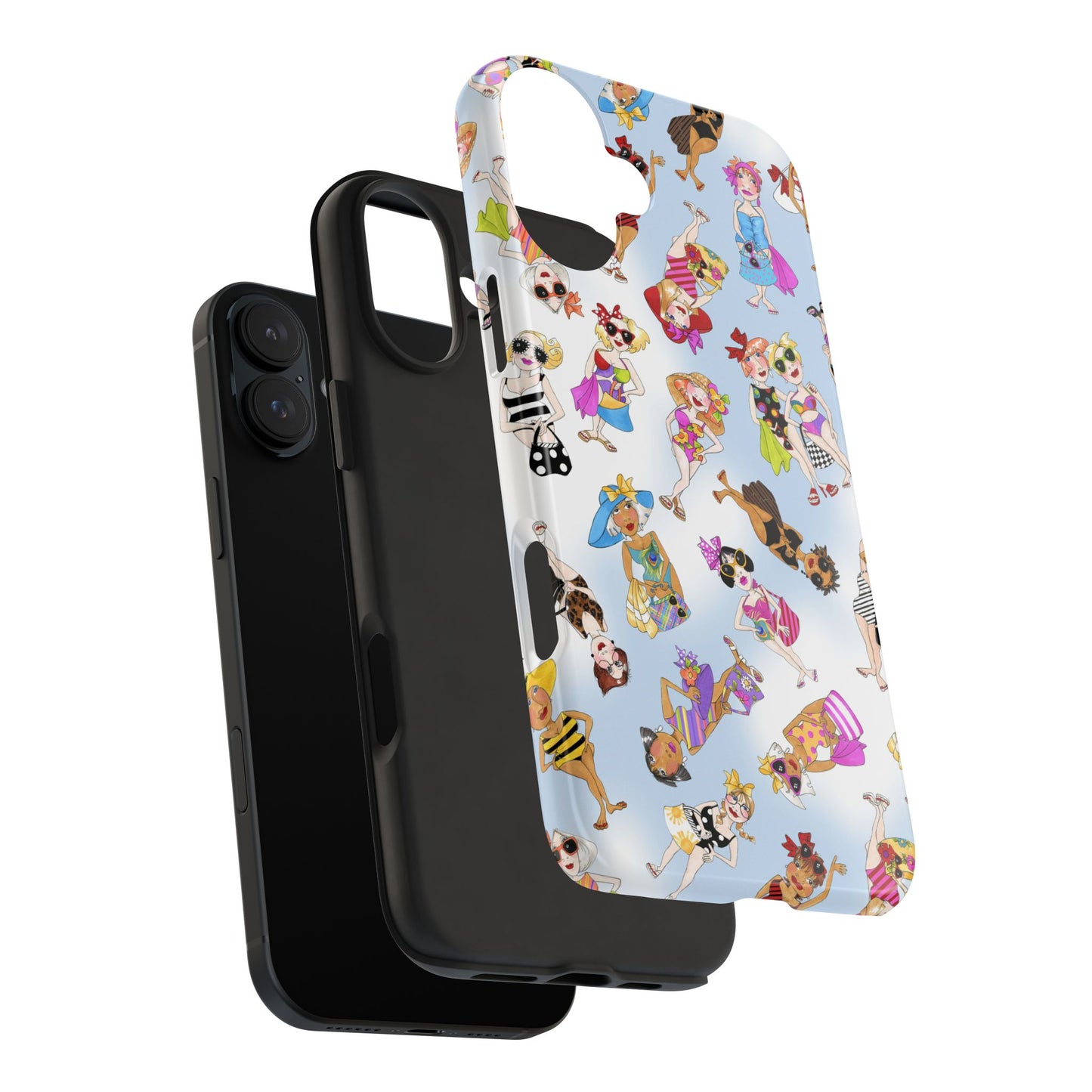 Tossed Beauties Blue Sky Phone Case