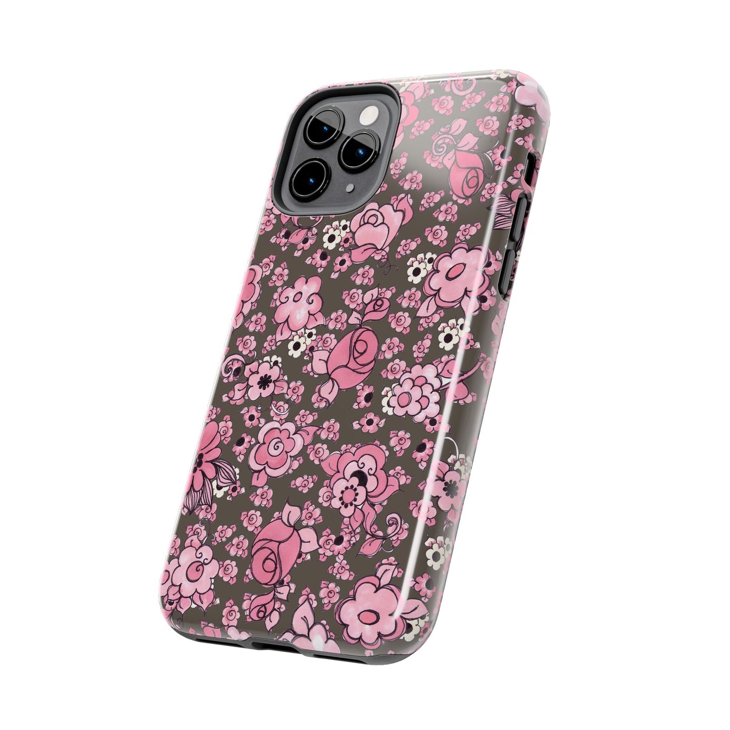 Profuse Posies Mocha Phone Case