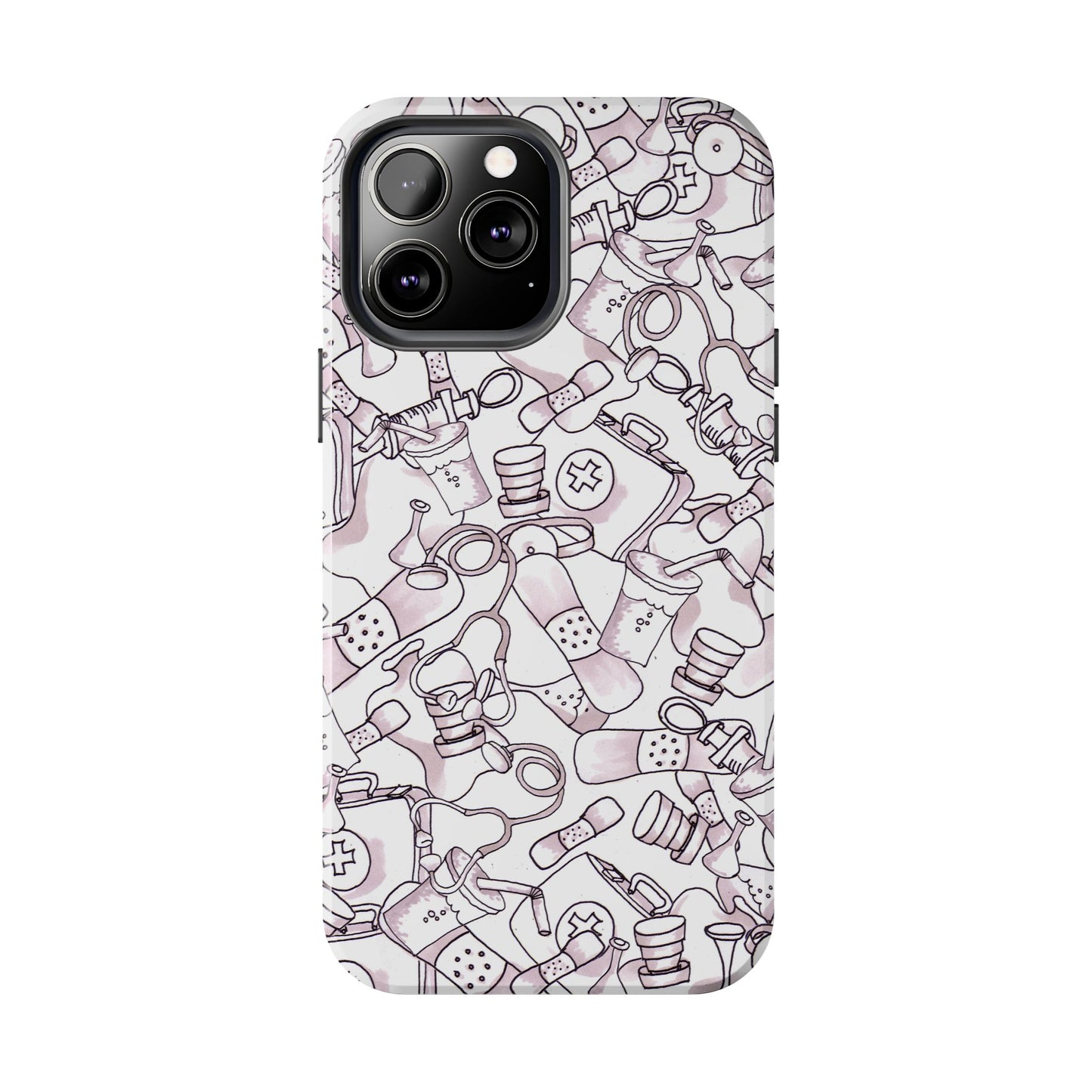 Med Stuff White Phone Case