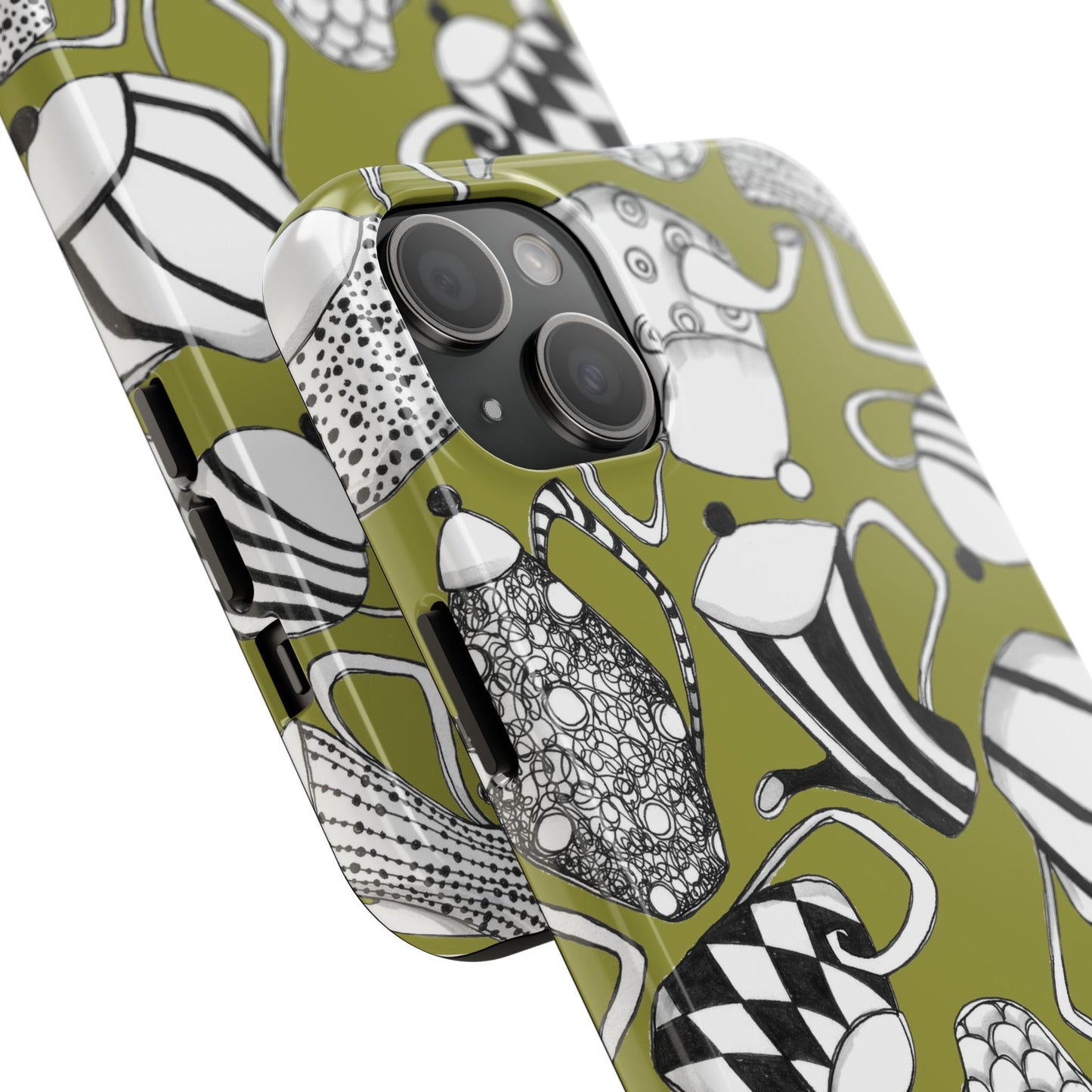 Coffee, Tea Anyone? Green Phone Case