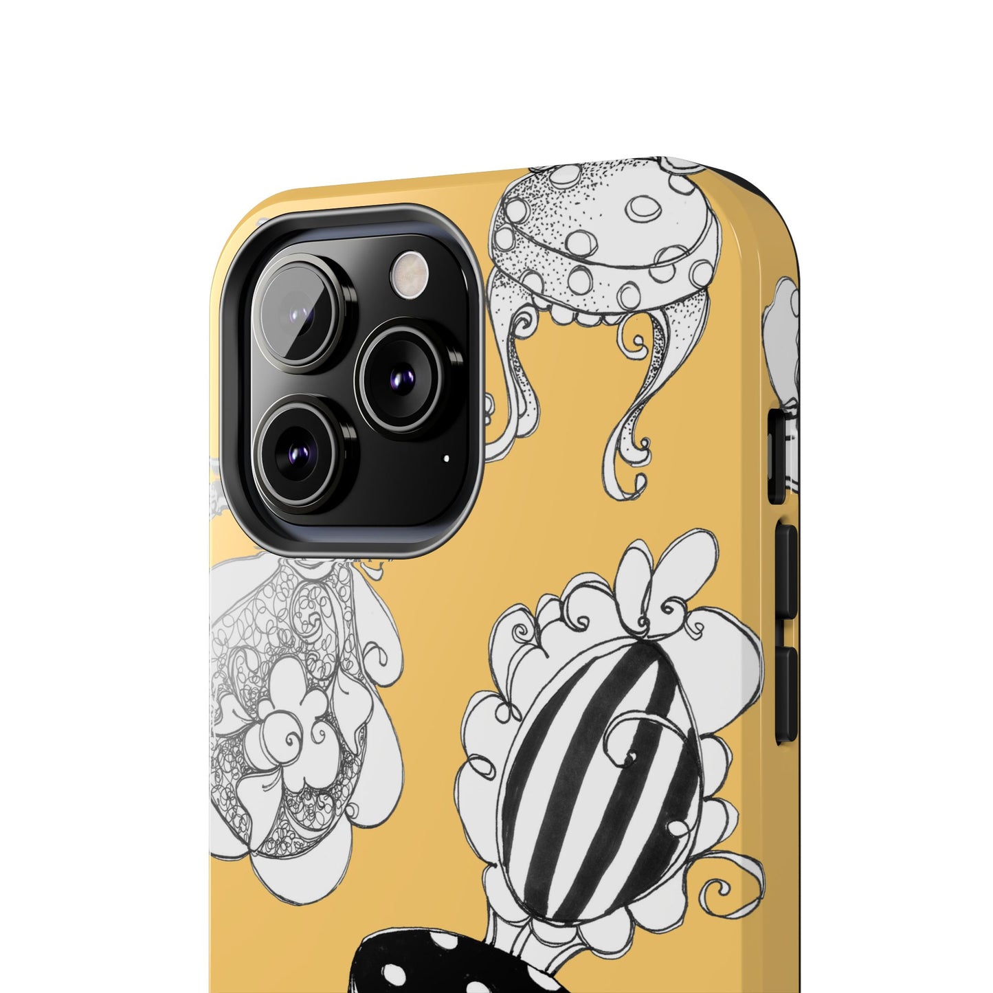 Bistro Chairs Yellow Phone Case