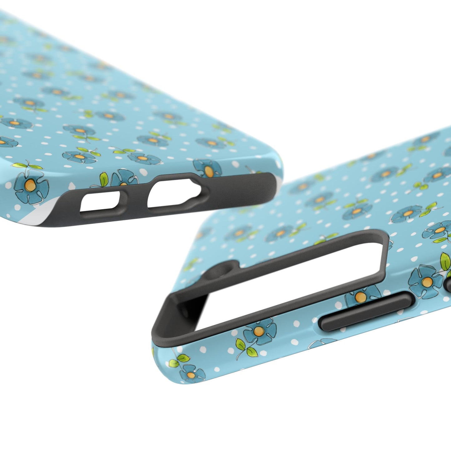 Daisy Dots Turquoise Phone Case