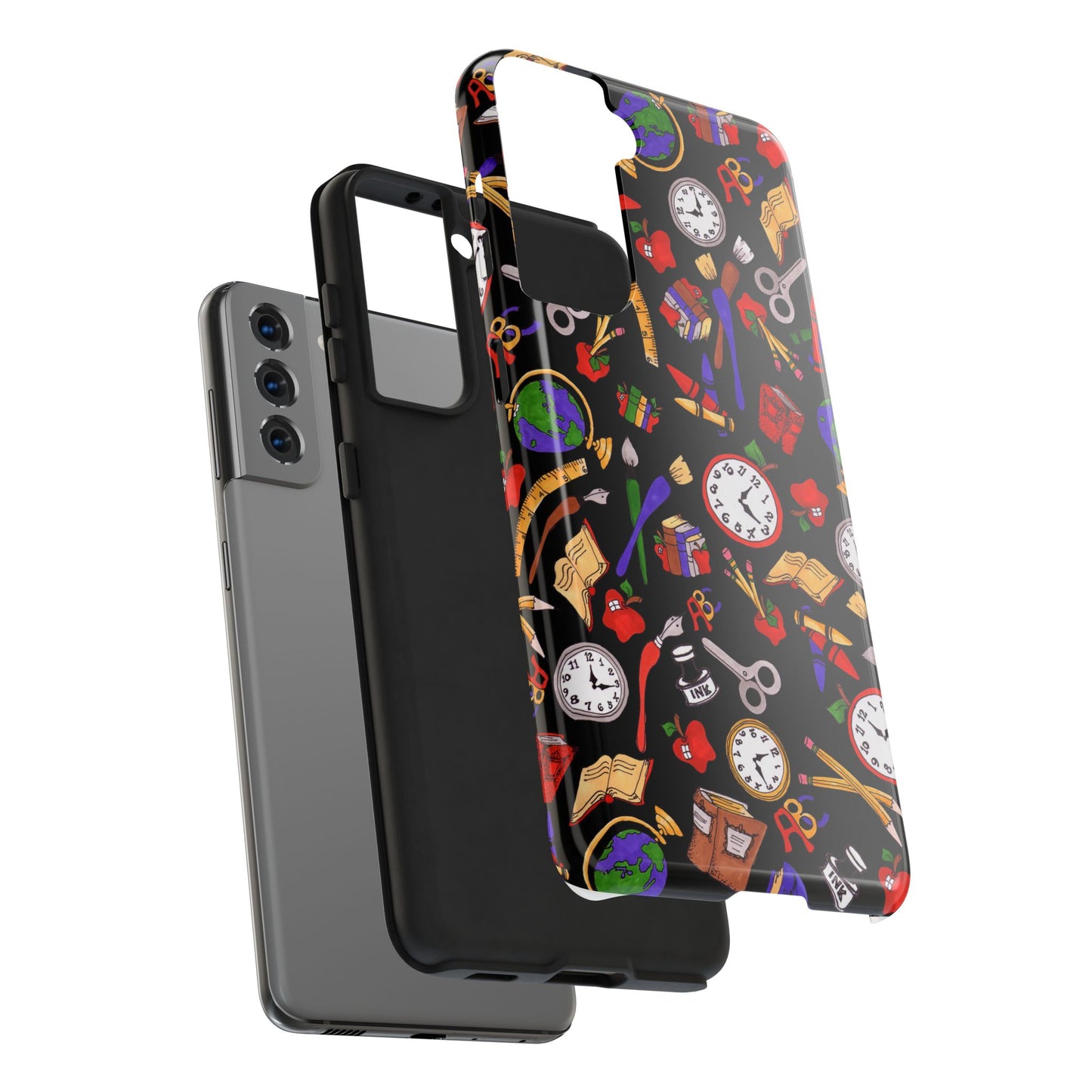School Stuff Black Phone Case