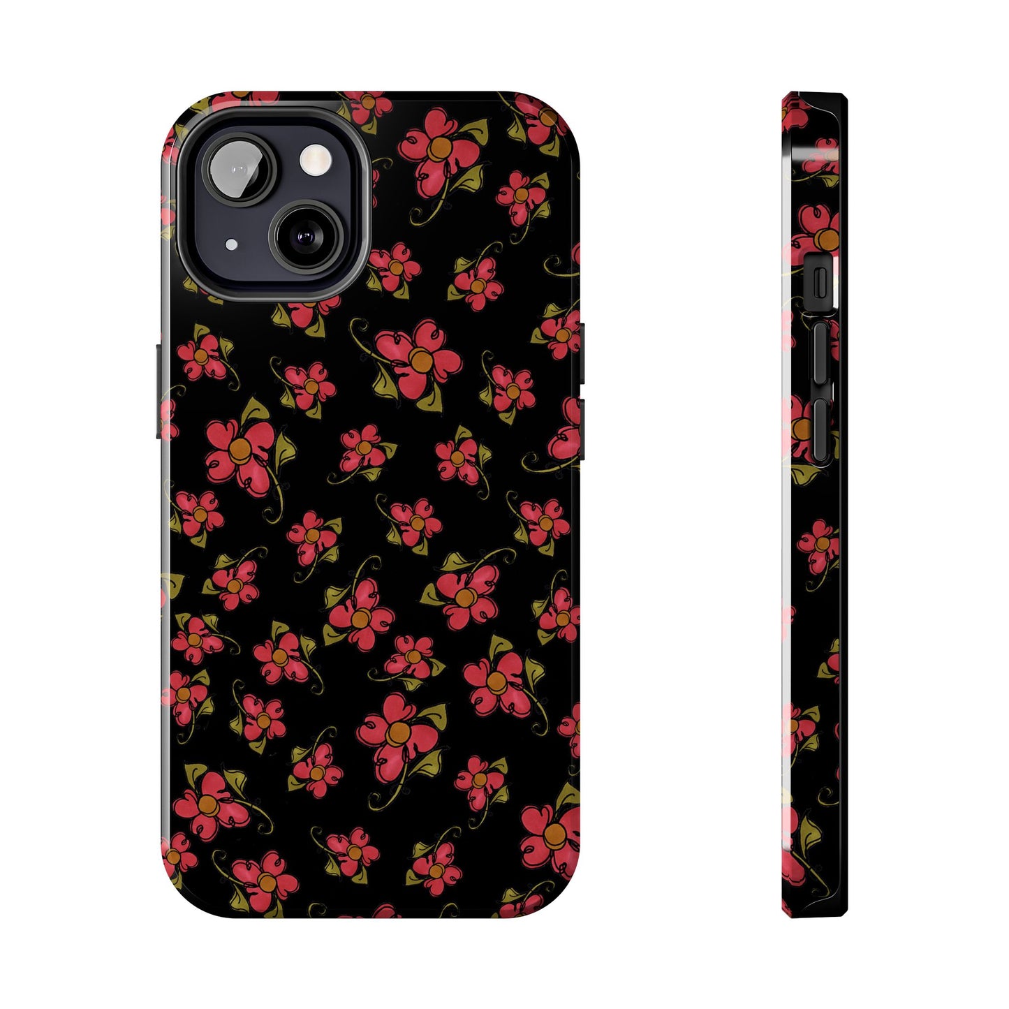 Daisy Caper Black Phone Case