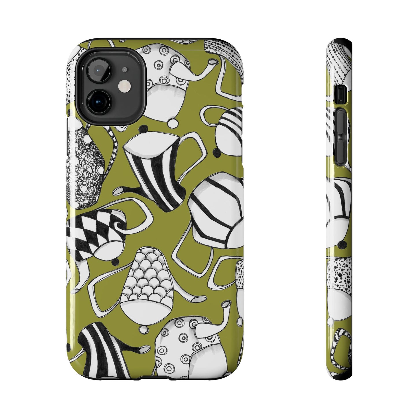 Coffee, Tea Anyone? Green Phone Case