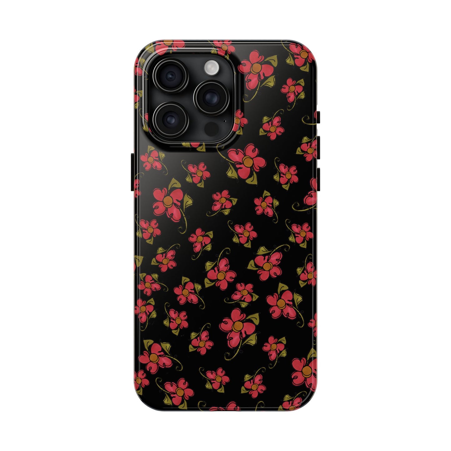 Daisy Caper Black Phone Case