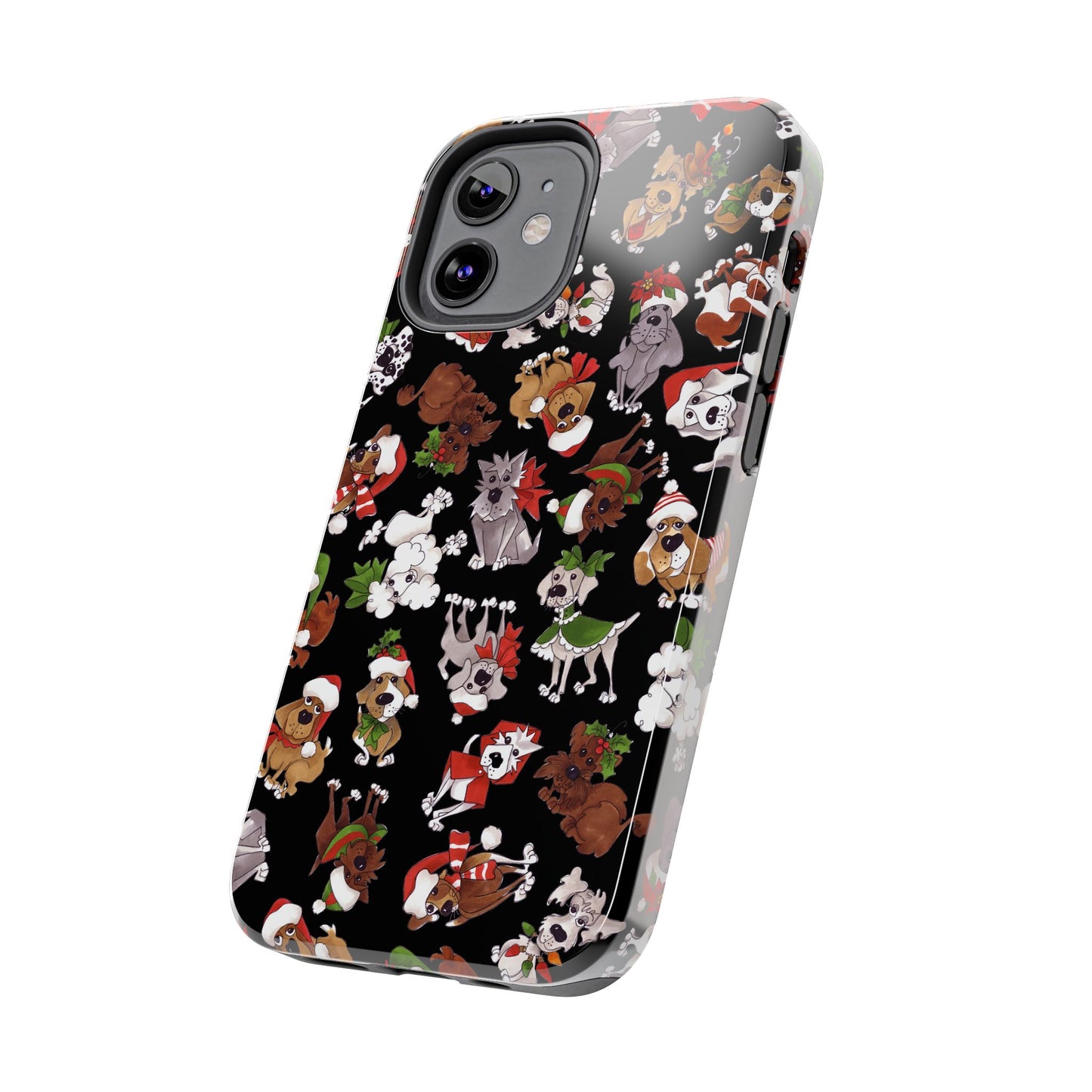 Doggie Toss Black Phone Case