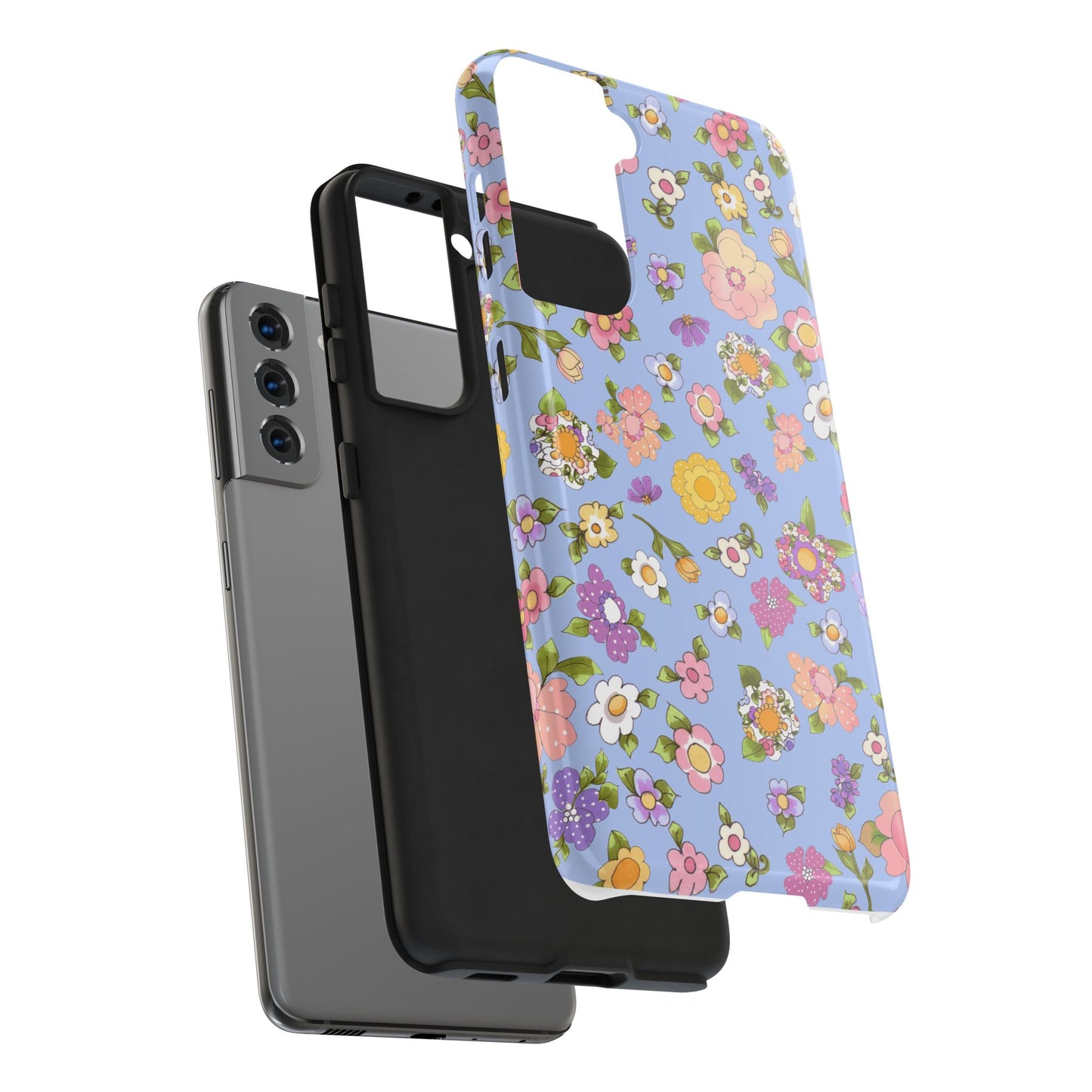 Flowery Blue Phone Case