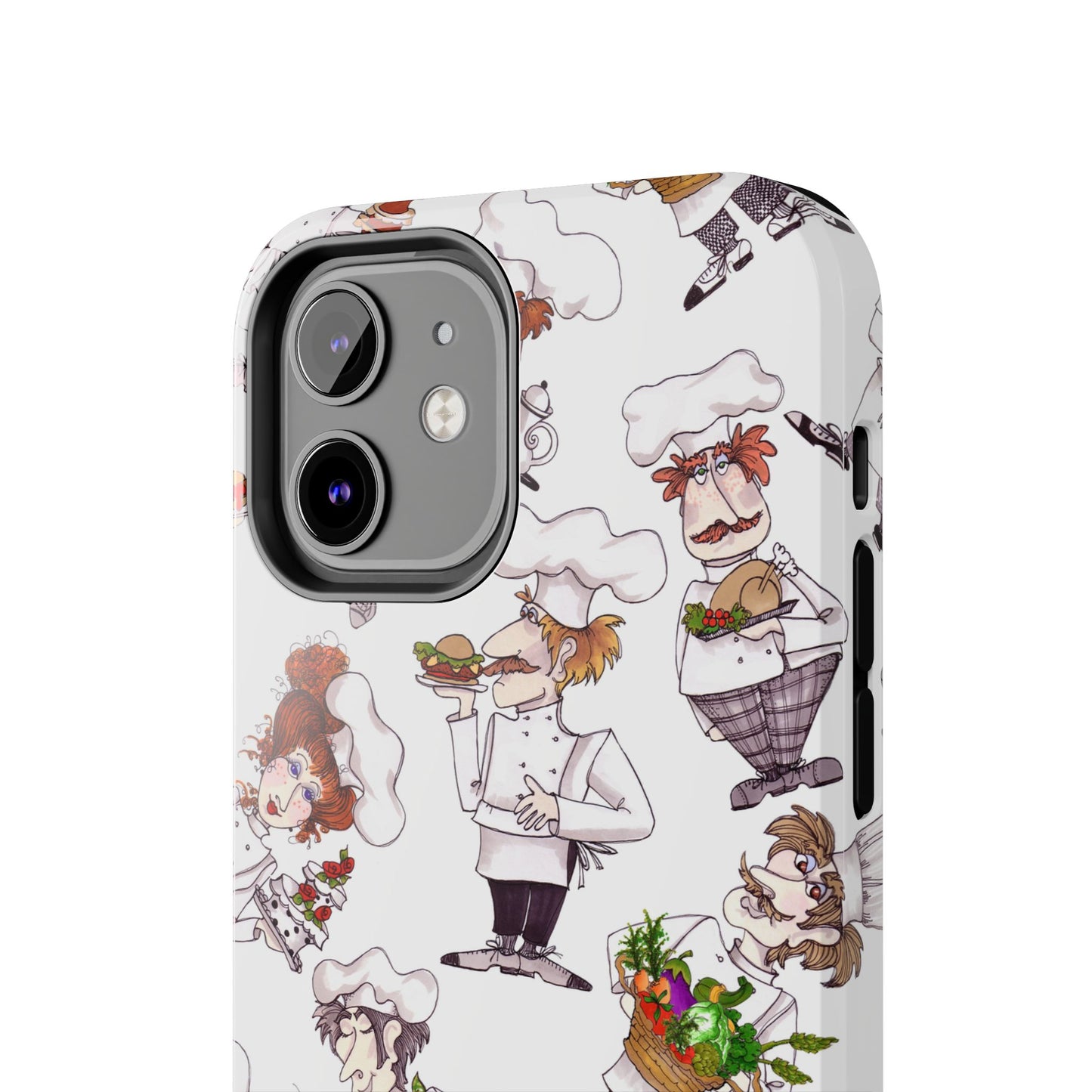 Tossed Chefs White Phone Case