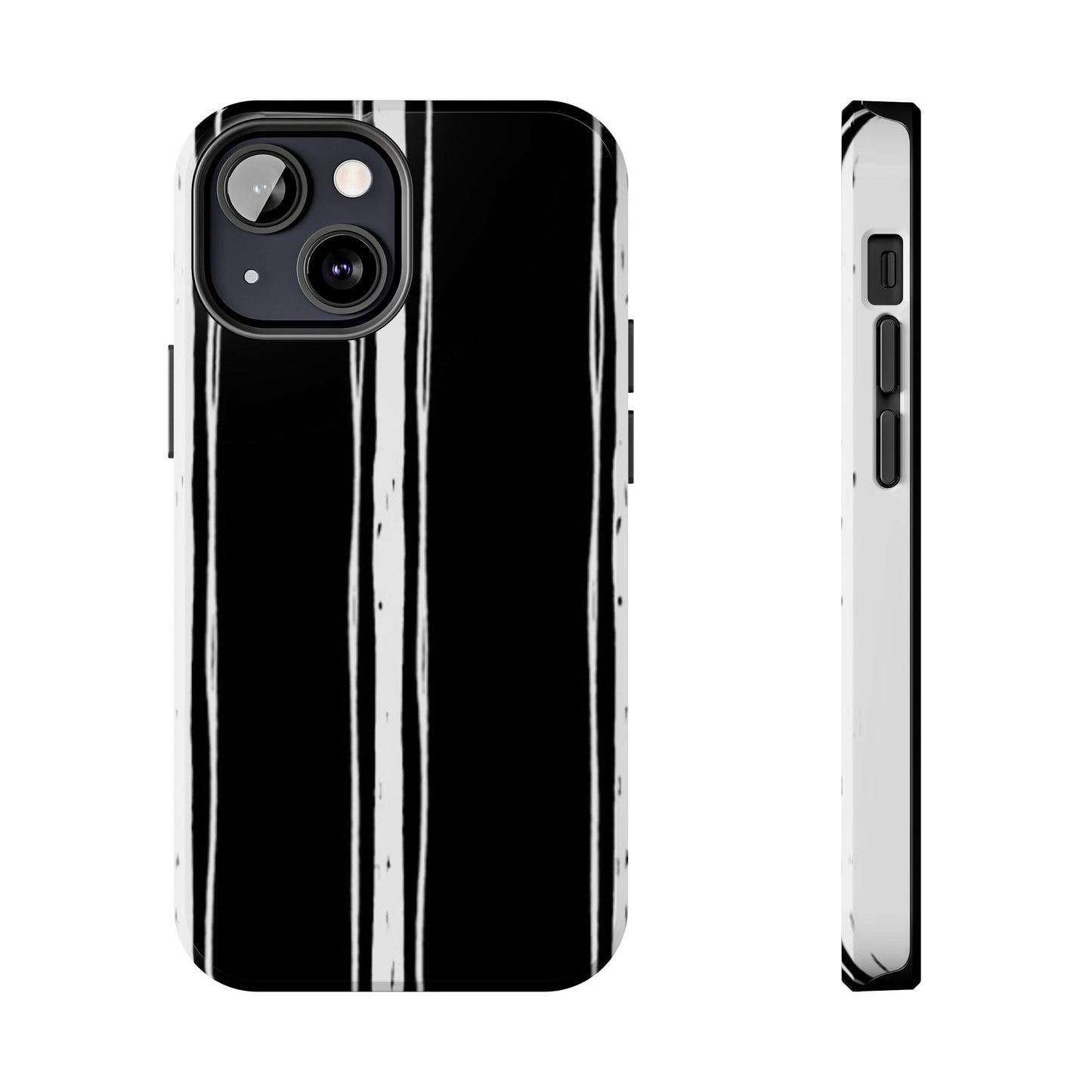 Black / White Stripe Phone Case