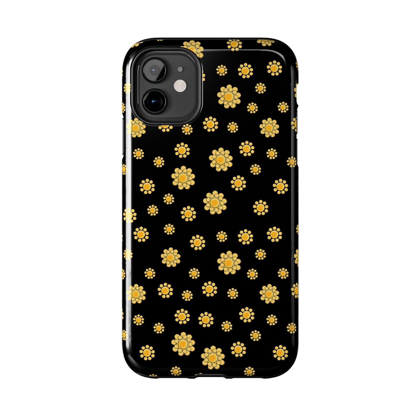 Bandana Dots Black / Yellow Phone Case
