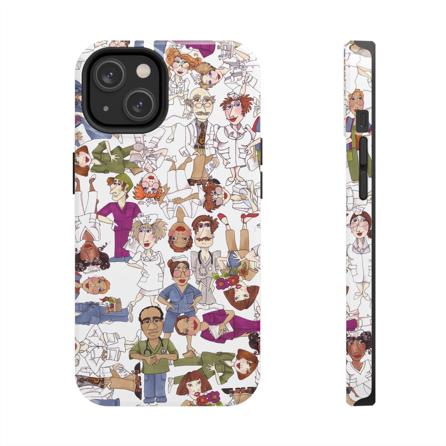 Diverse Nurse White Phone Case