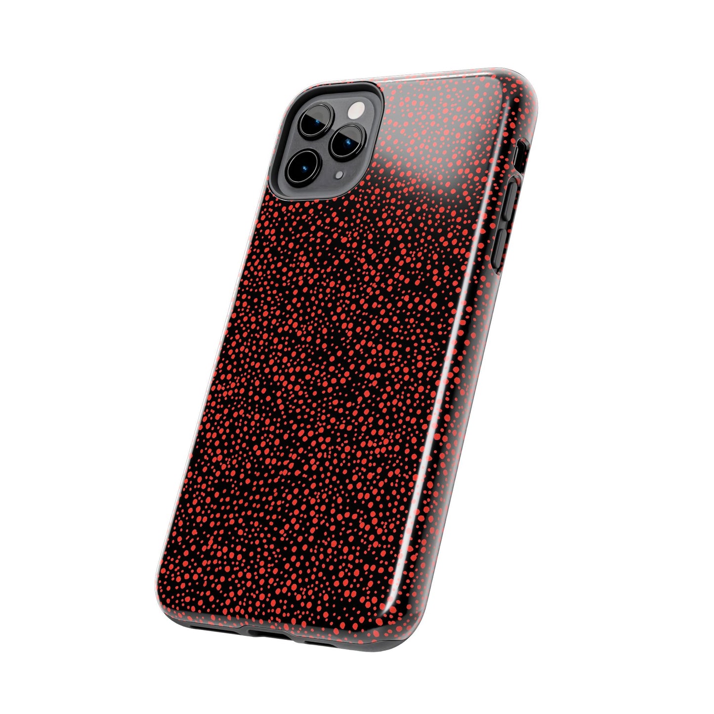Confetti Red / Black Phone Case