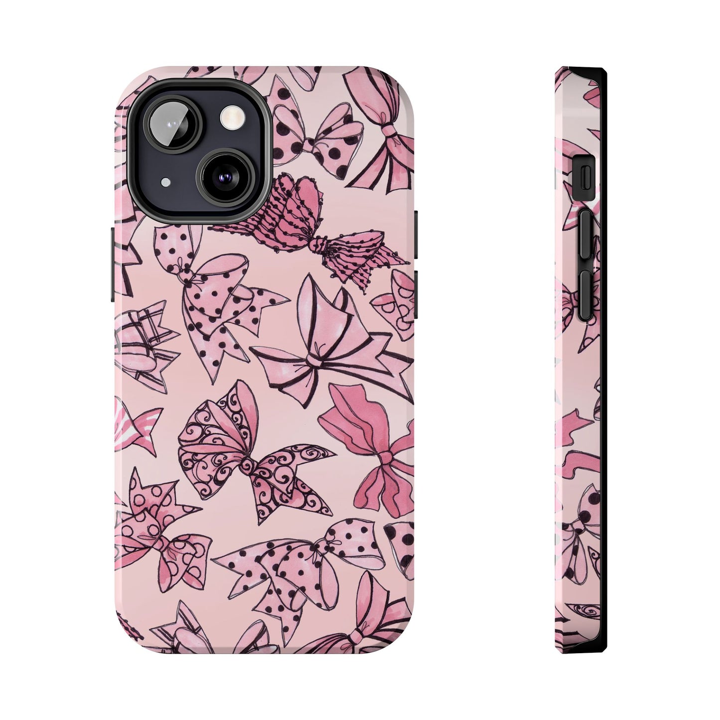 Blushing Bows Pink Sky Phone Case