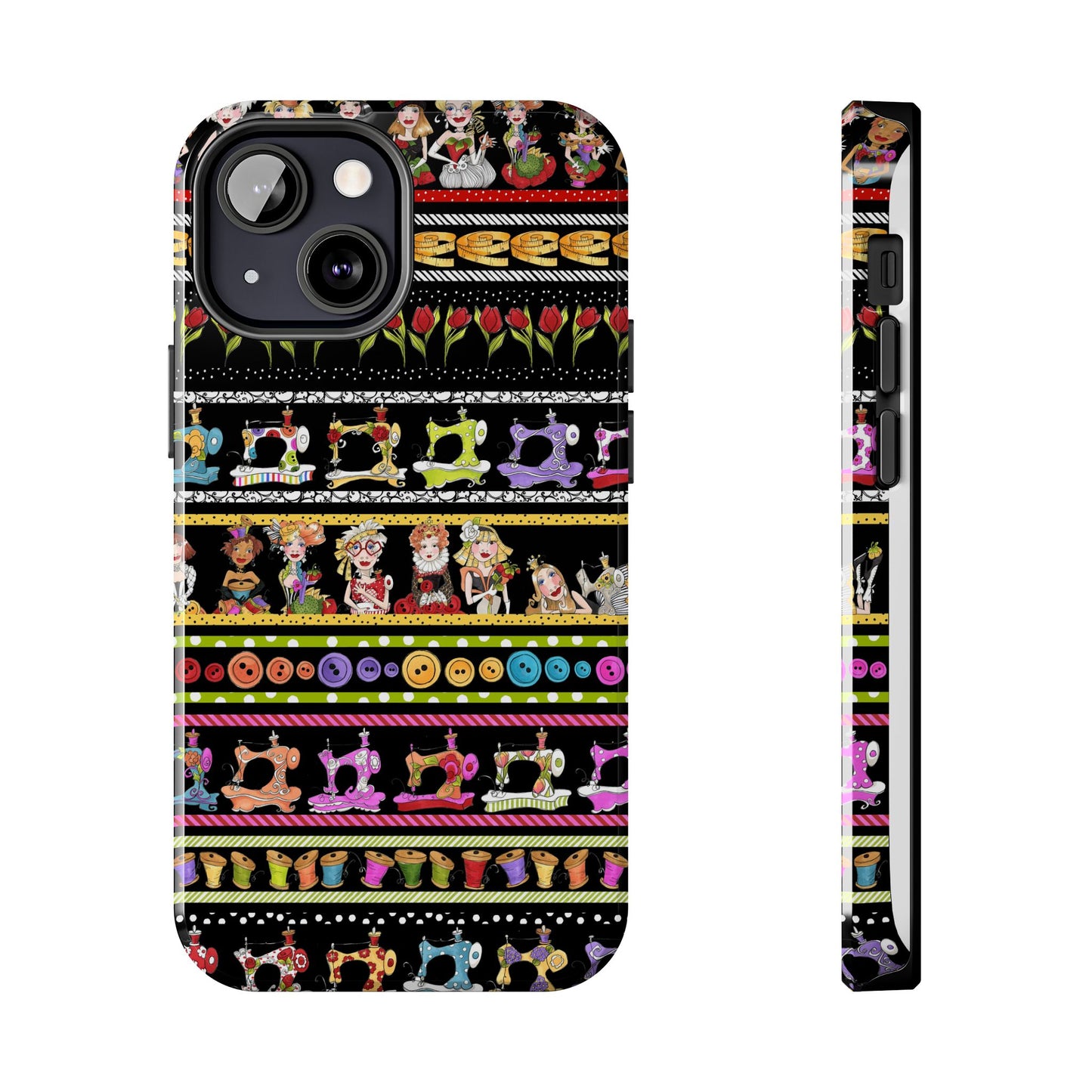 Curious Border Black Phone Case