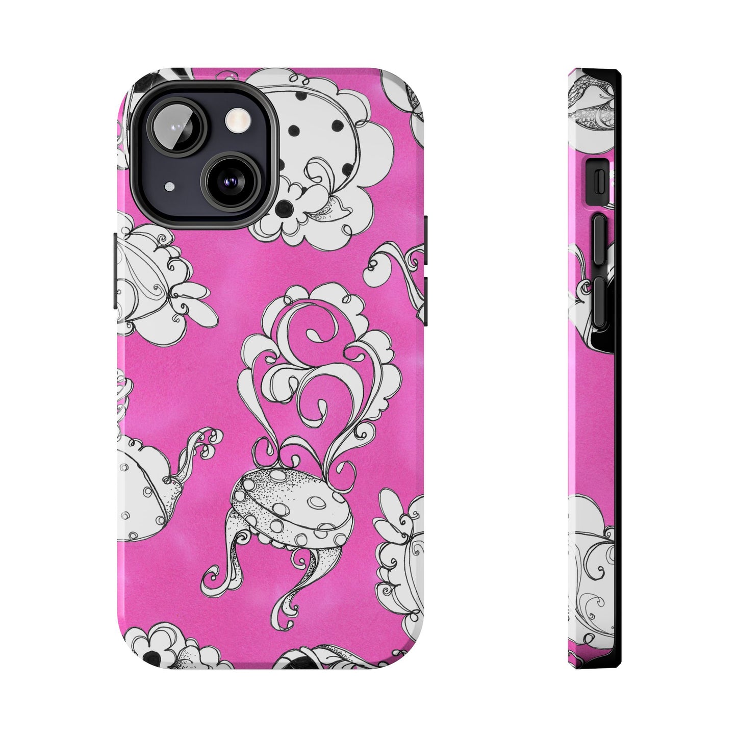 Bistro Chairs Pink Phone Case