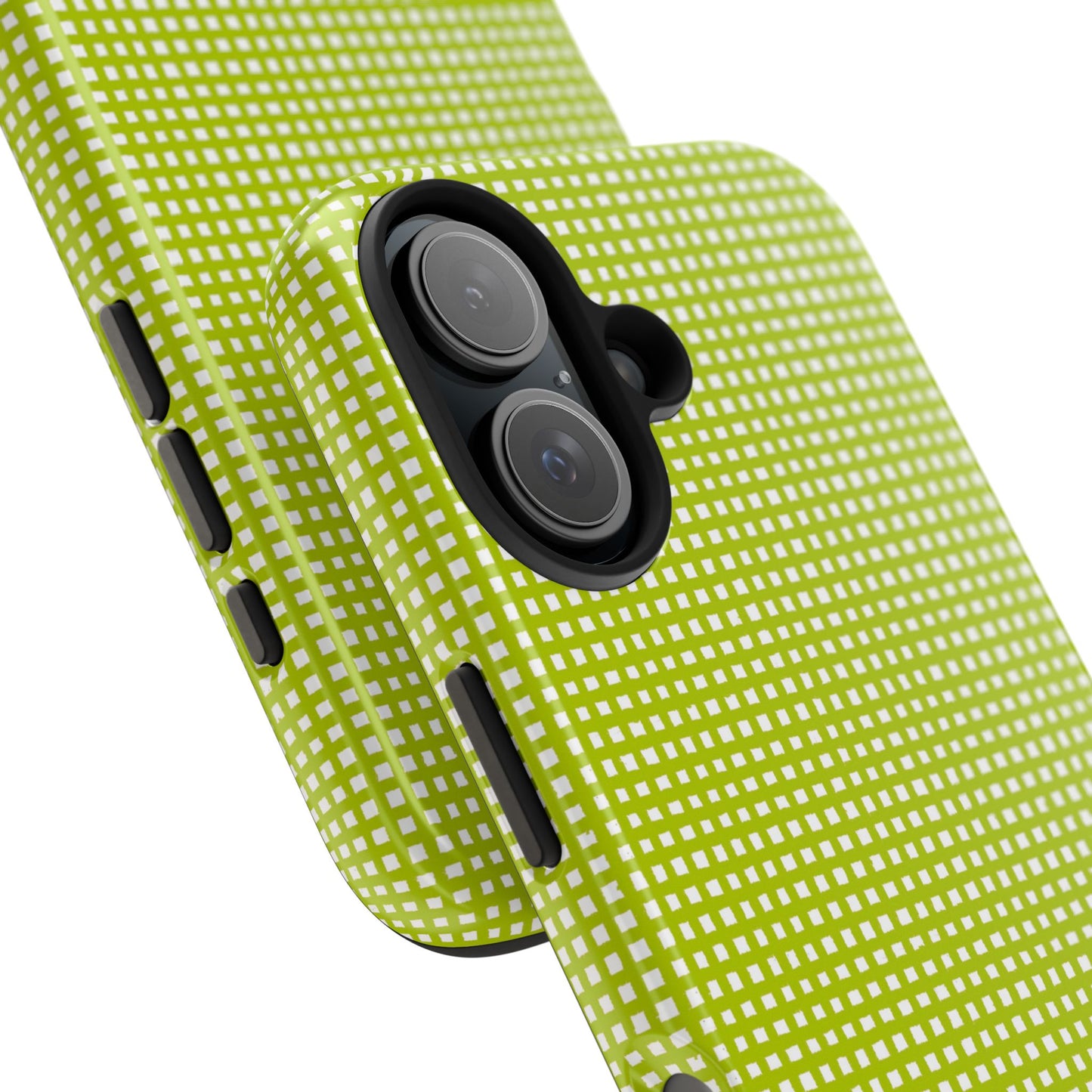 Chipper Check Lime Phone Case