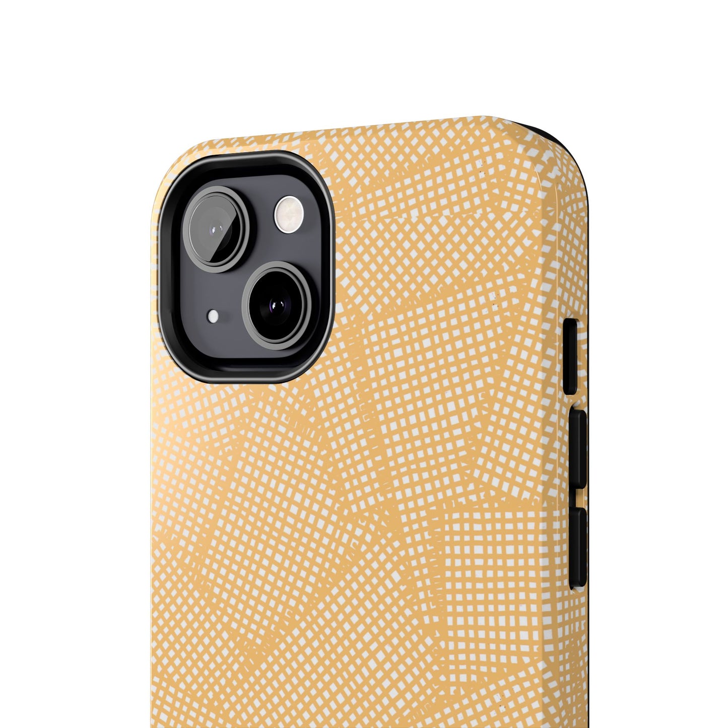 Check Patch Large Yellow Phone Case