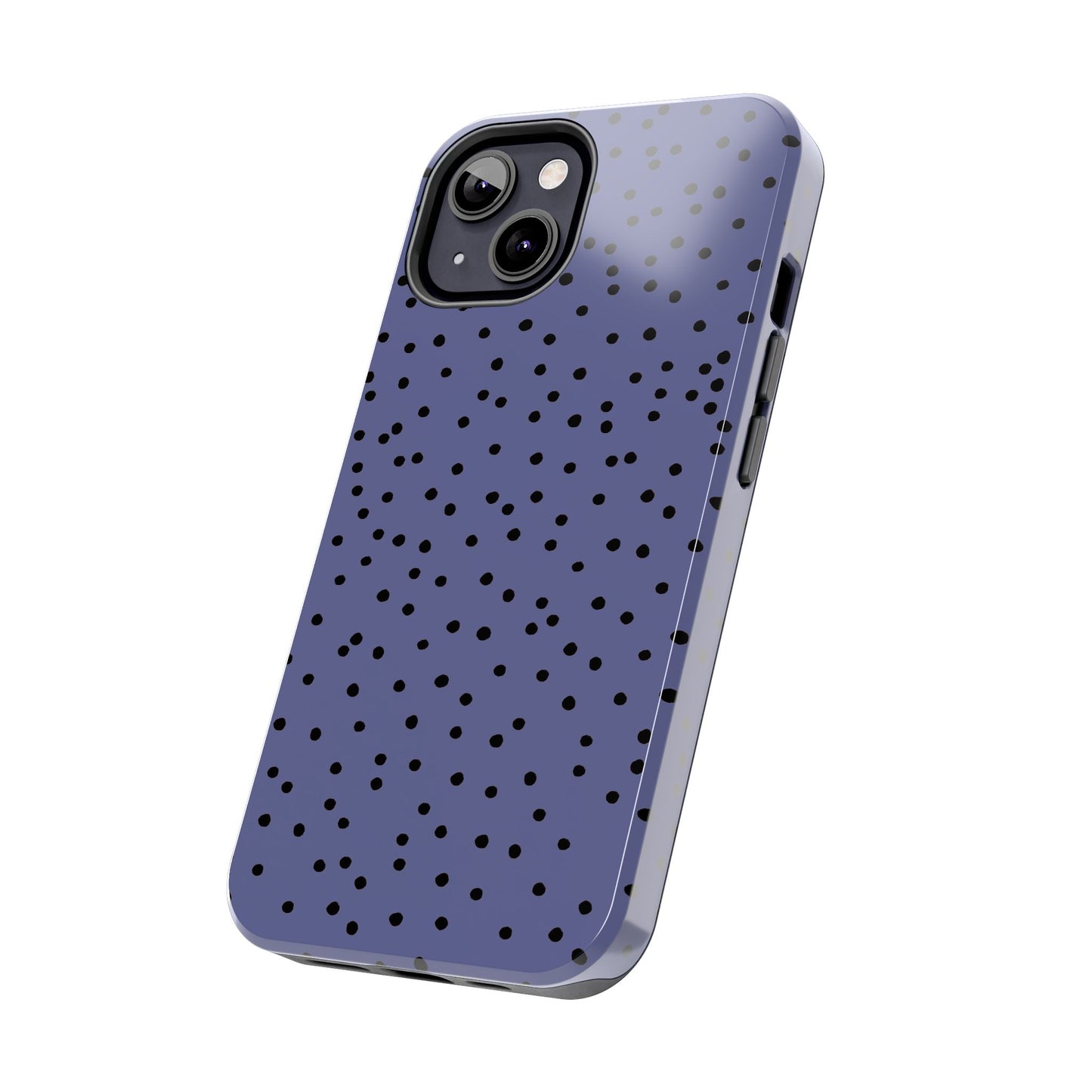 Dinky Dots Blue / Black Phone Case
