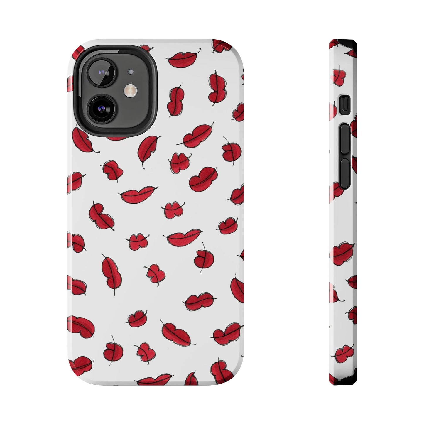 Lotsa Lips White Phone Case