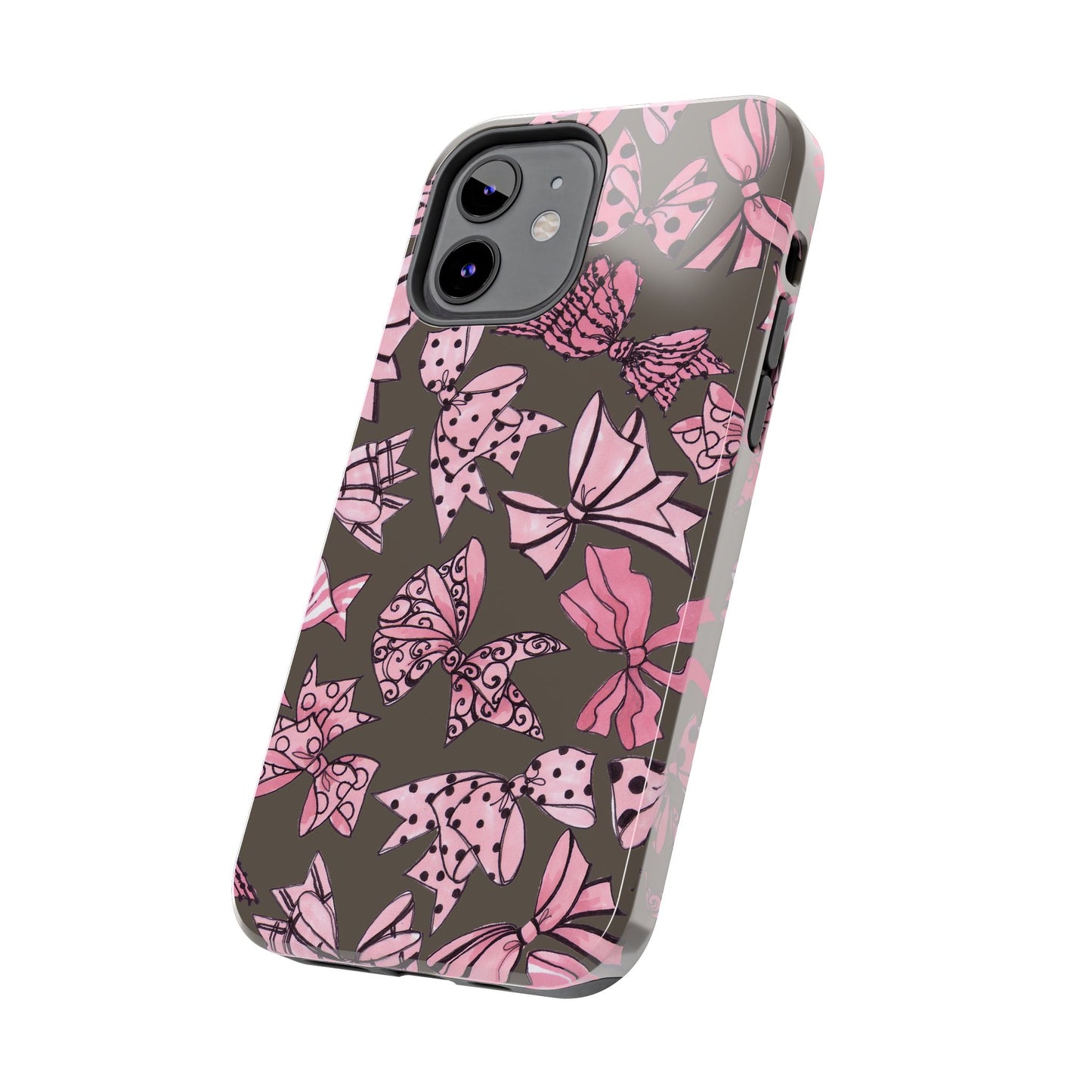 Blushing Bows Mocha Phone Case