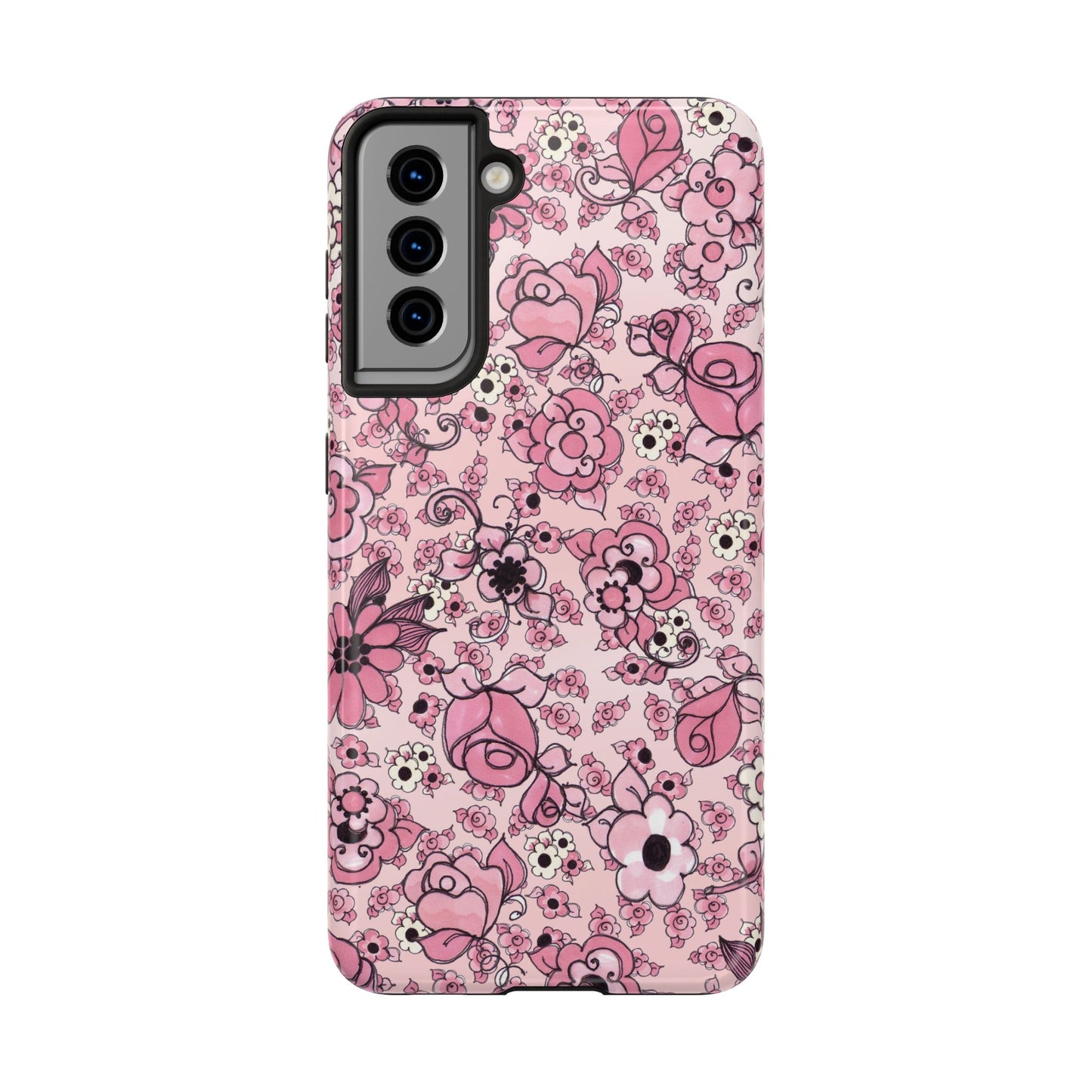 Profuse Posies Pink Phone Case