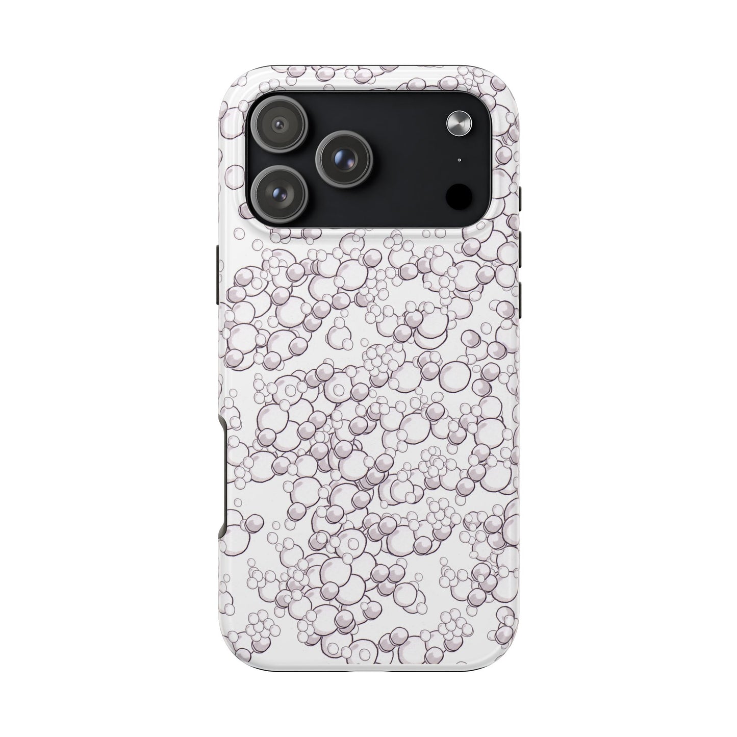 Bubble Dots White Phone Case