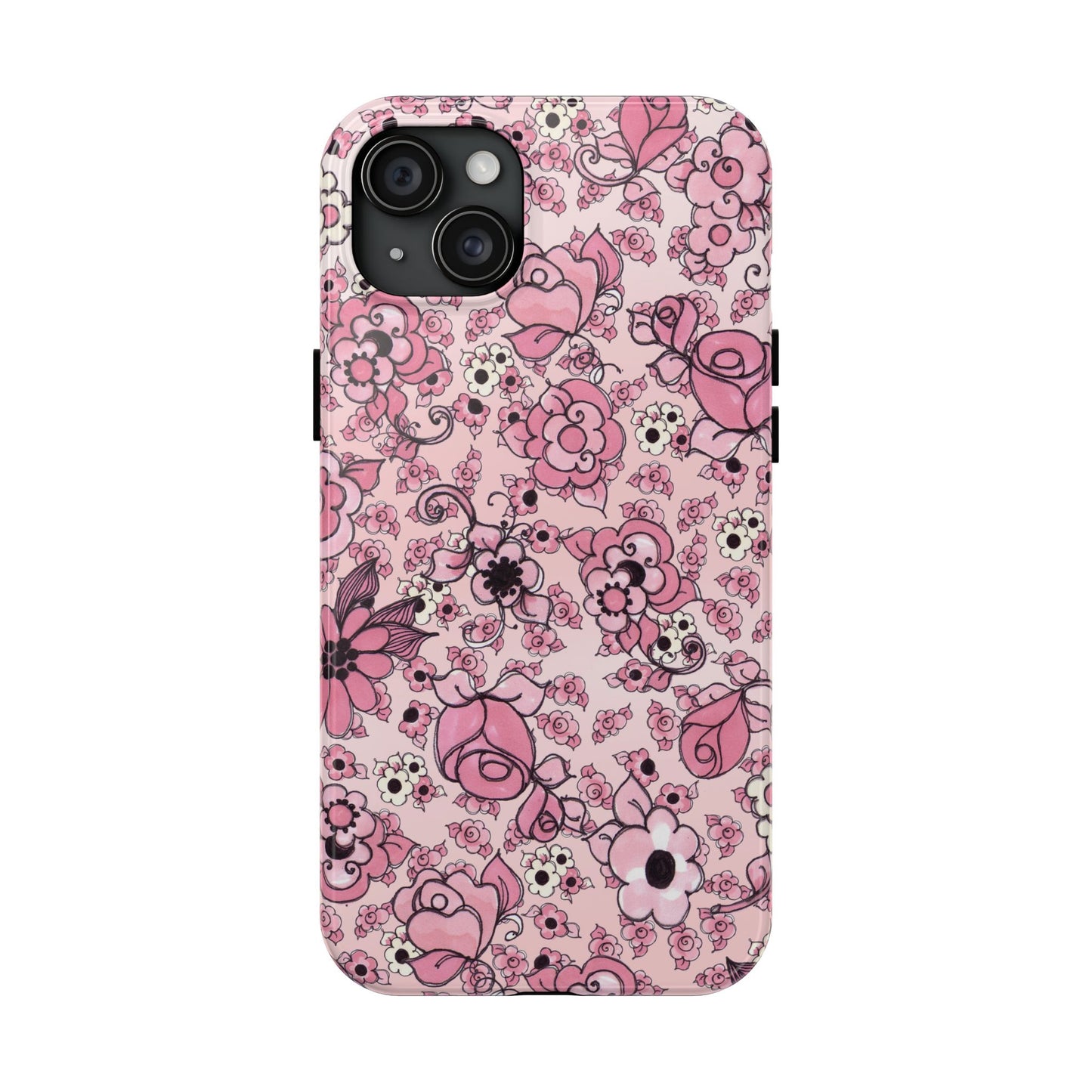 Profuse Posies Pink Phone Case
