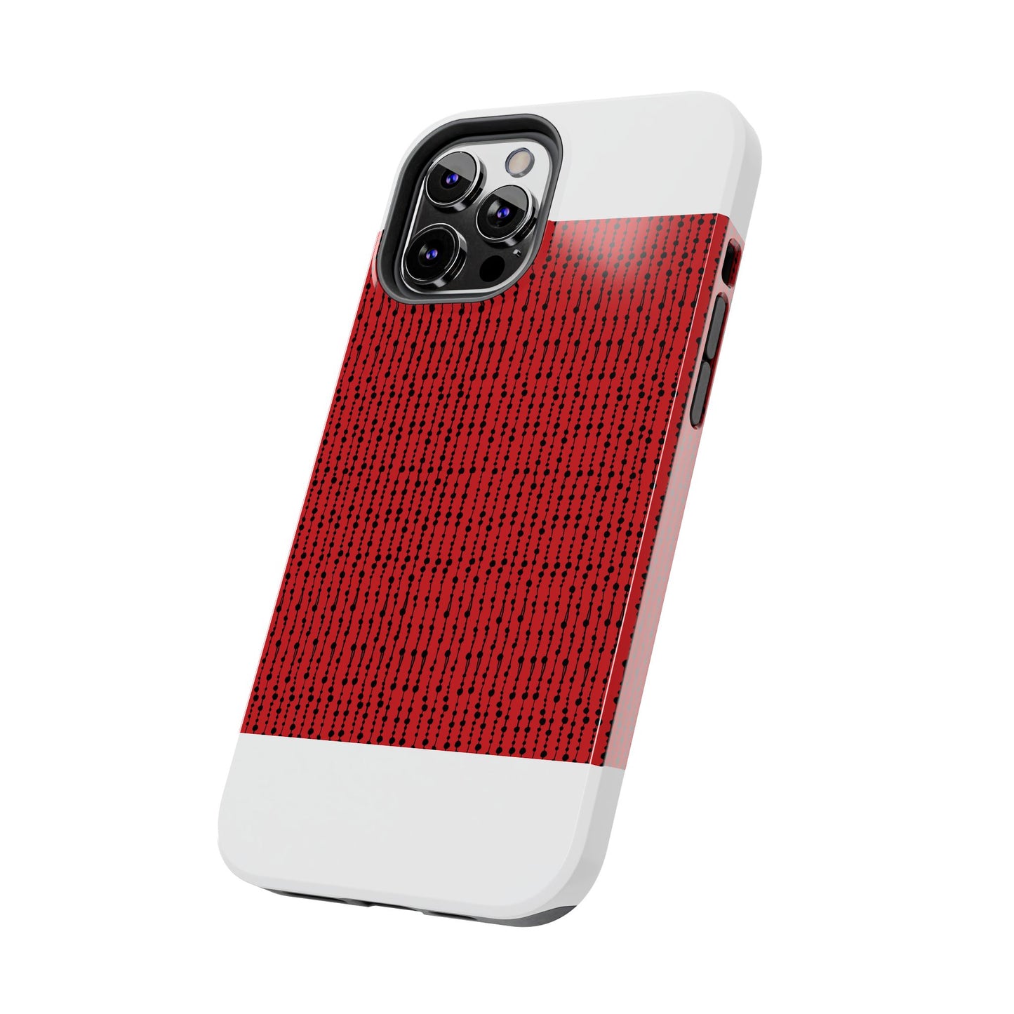 Beaded Curtain Red / Black Phone Case