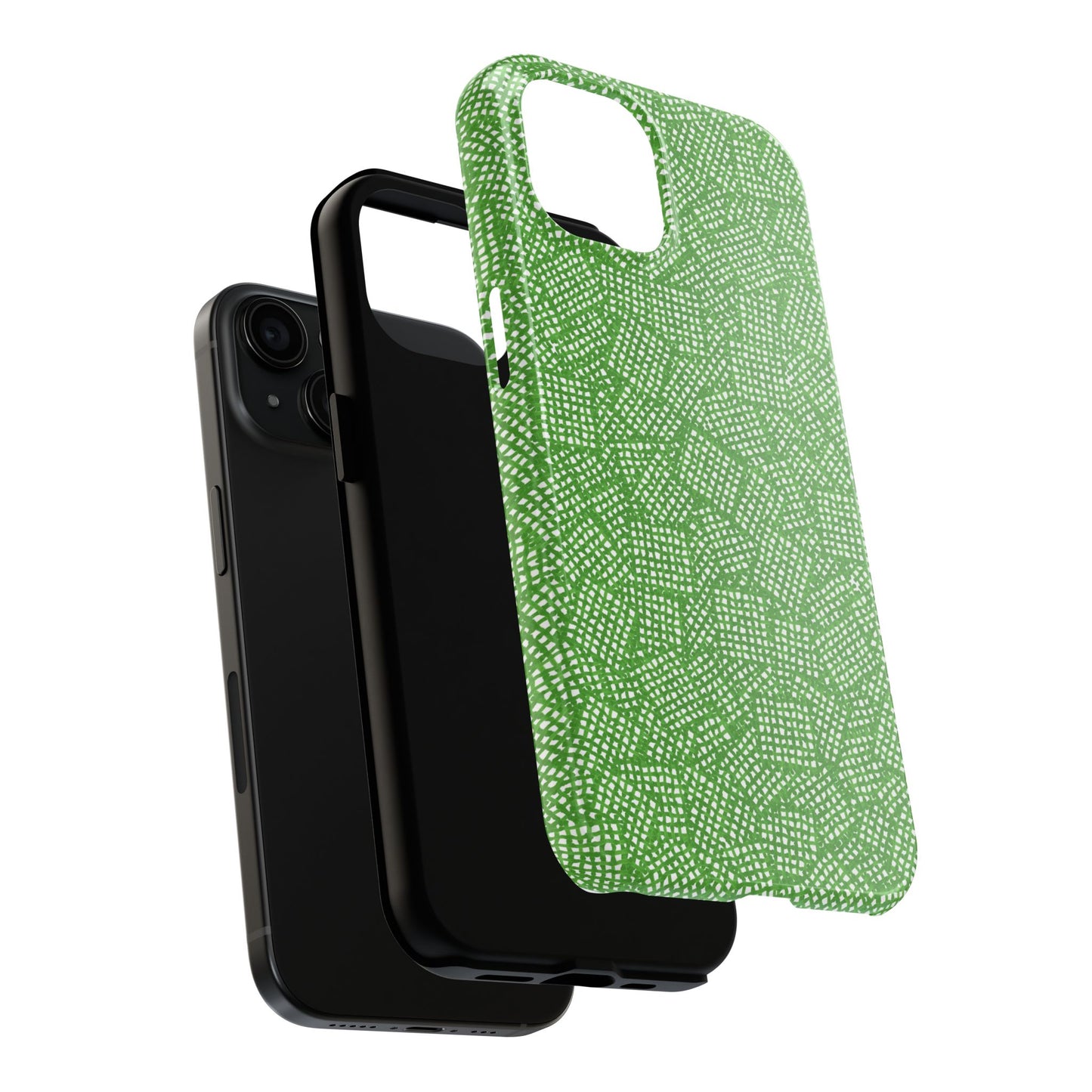 Check Patch Small Green Phone Case