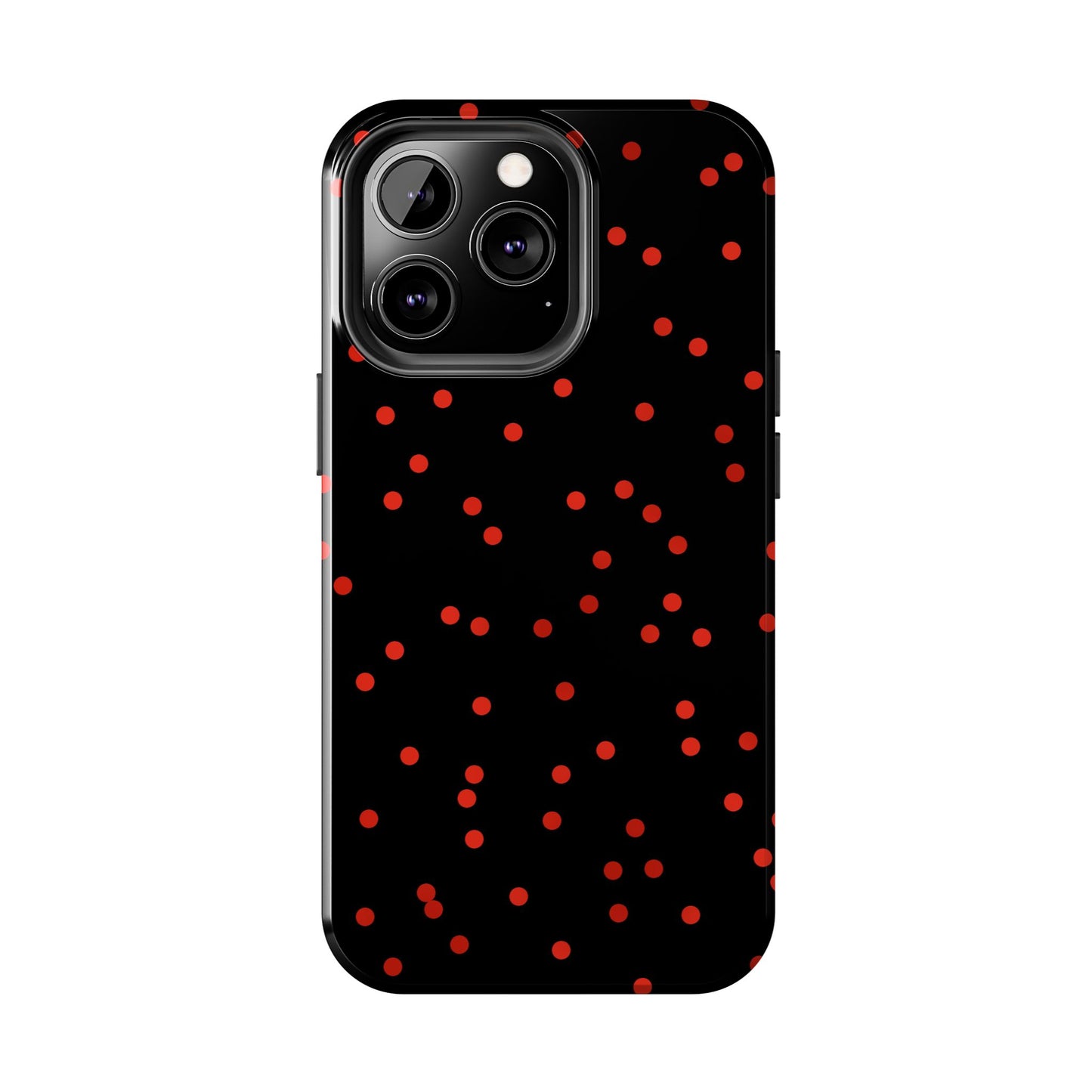 Space Dots Black / Red Phone Case