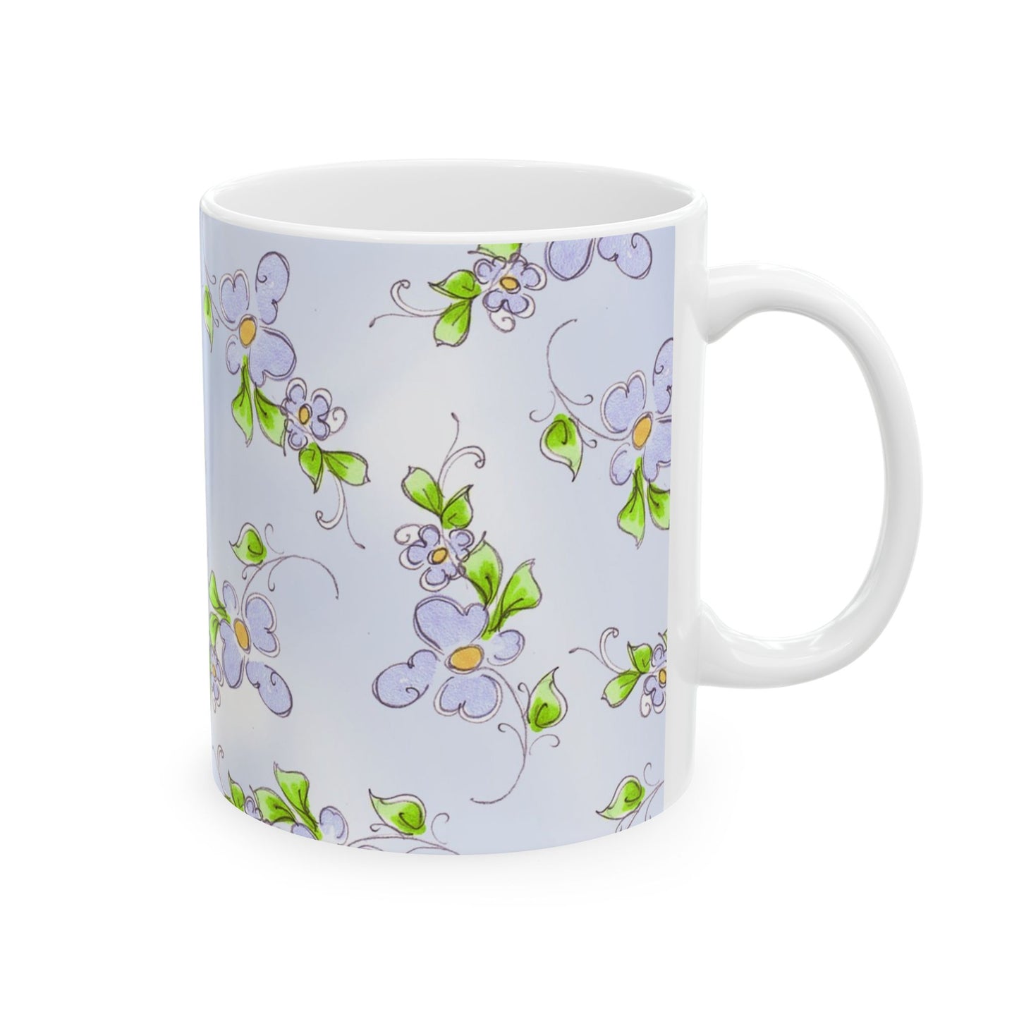 Forget Me Knots Blue Cup