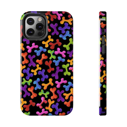 Fancy Bones Black / Multi Phone Case