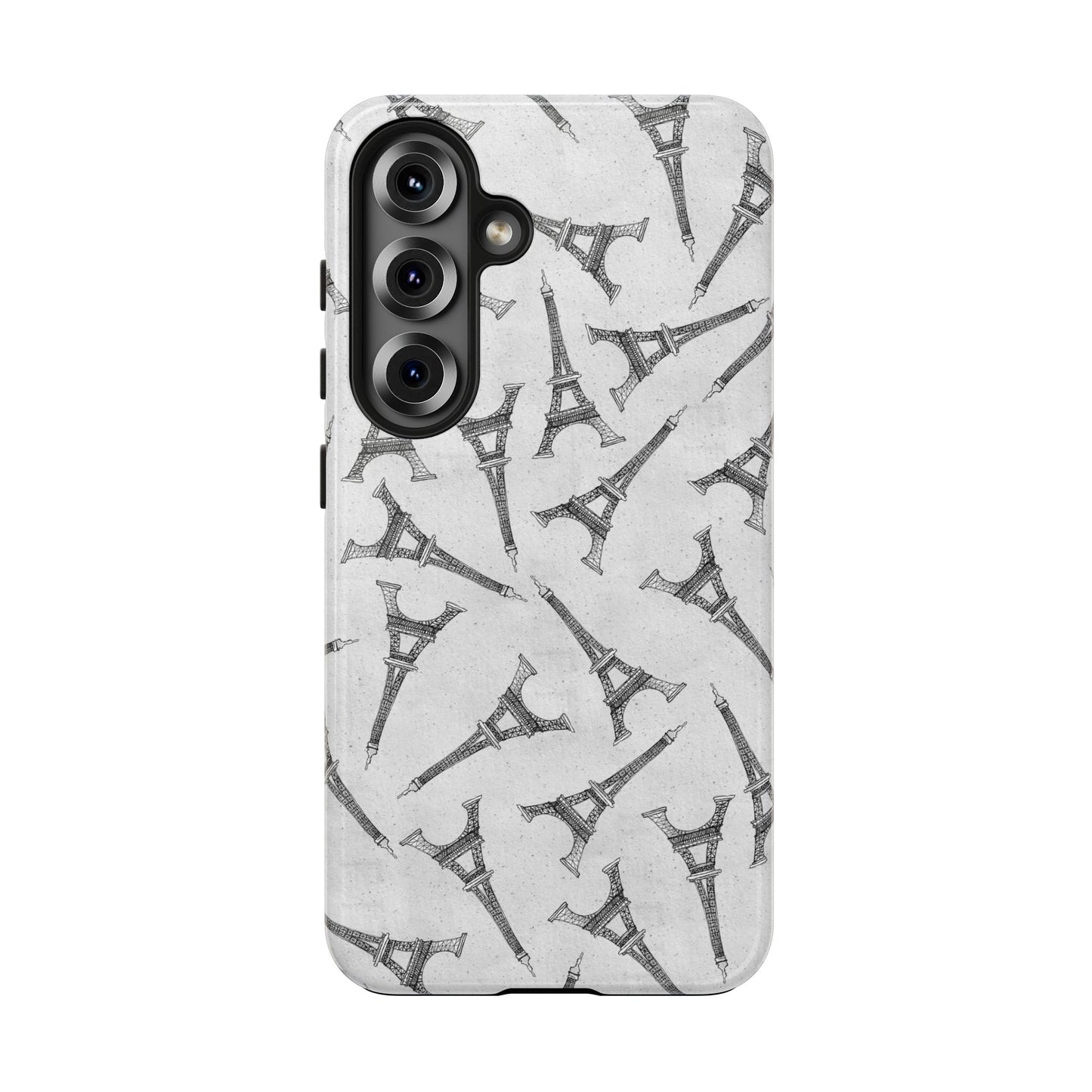 Eifelesque Silver Phone Case
