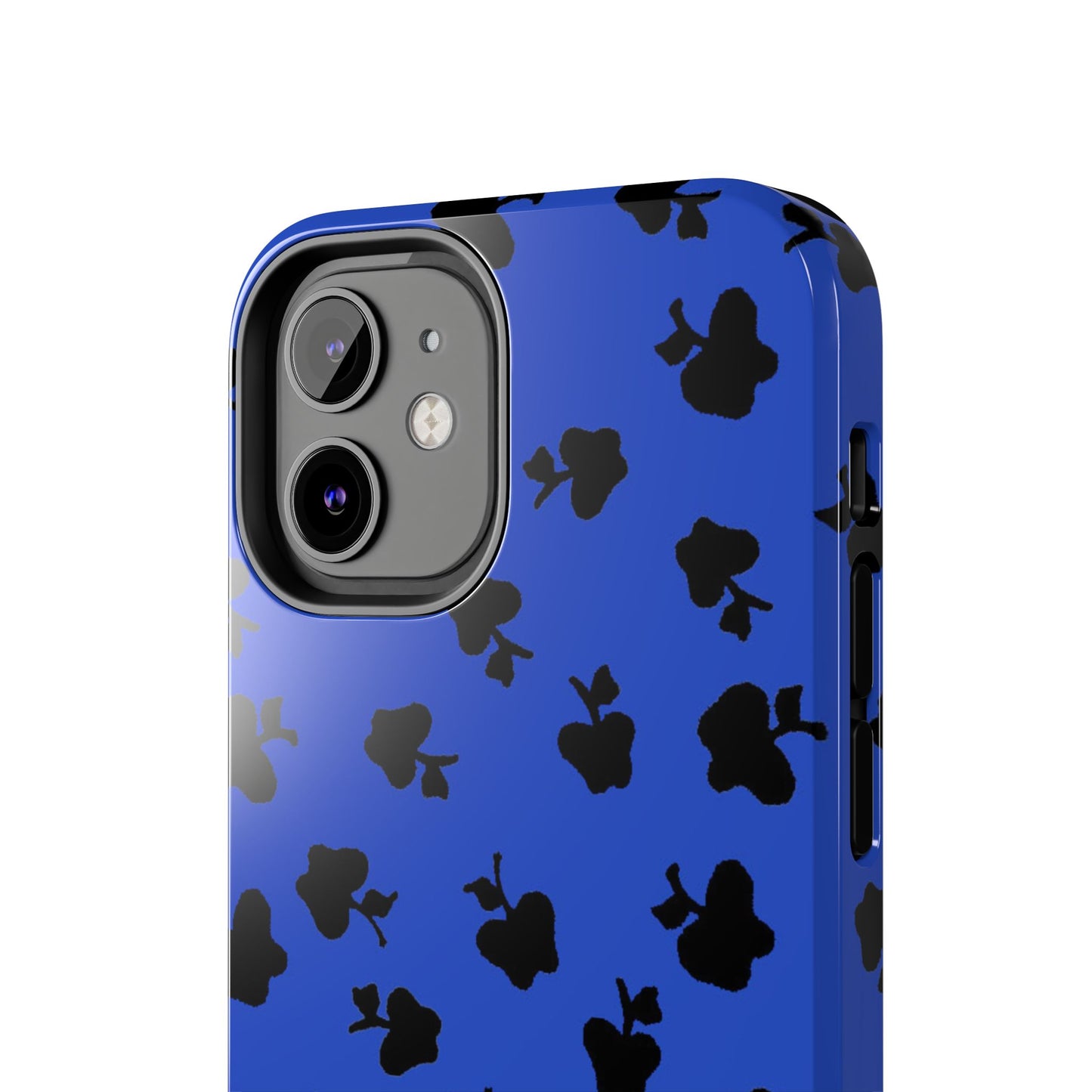 Happy Apples Blue / Black Phone Case