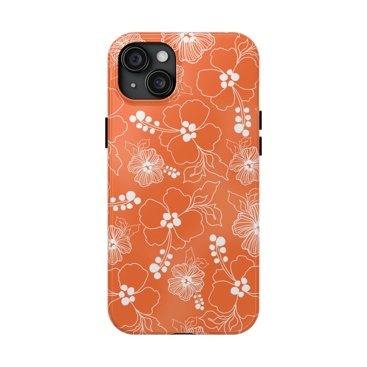 Lacey Hibiscus Coral Phone Case