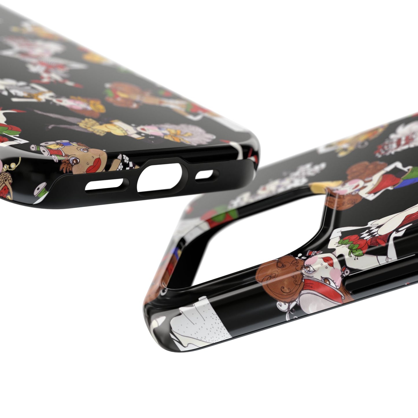 Sew Tossed Black Phone Case