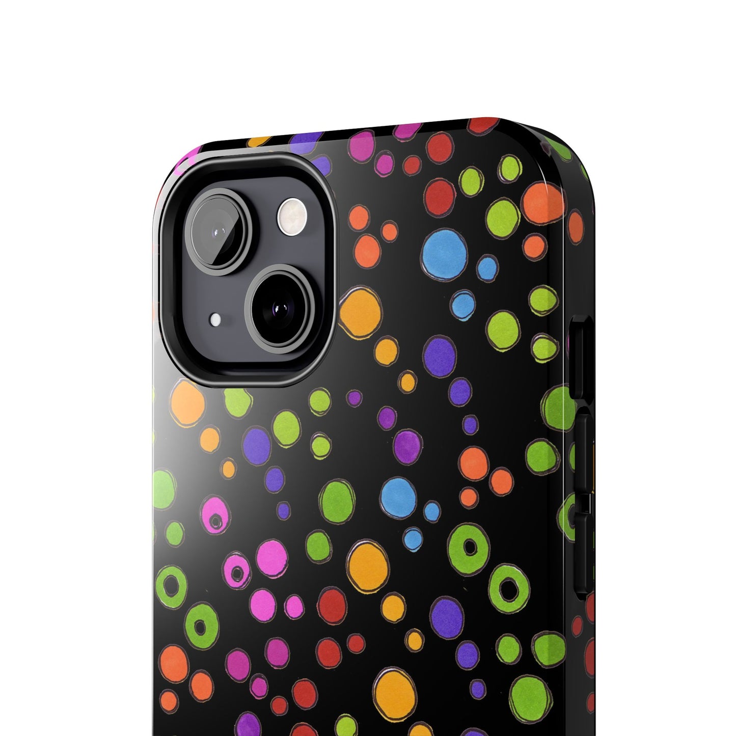 Dog Dots Black / Multi Phone Case