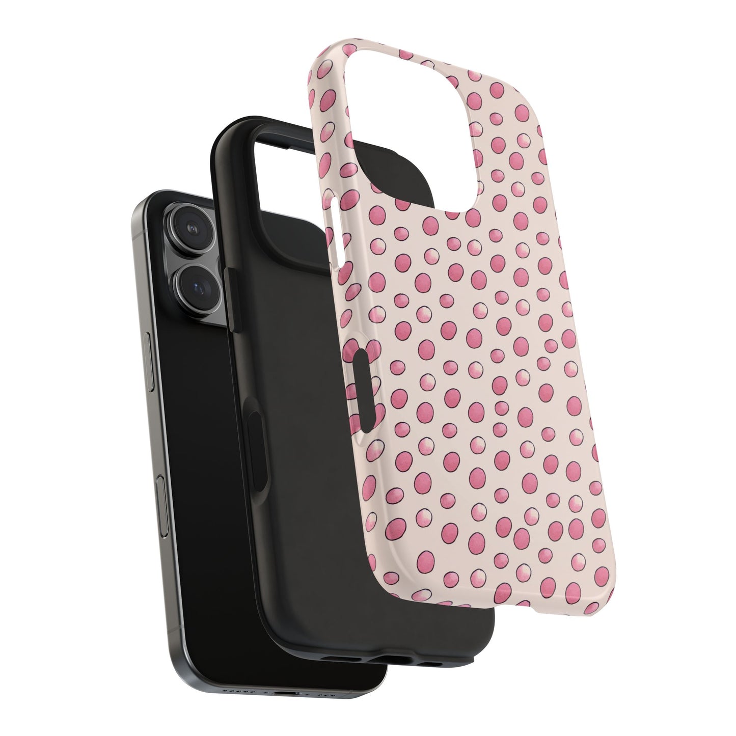 Egg Dots Vanilla / Pink Phone Case