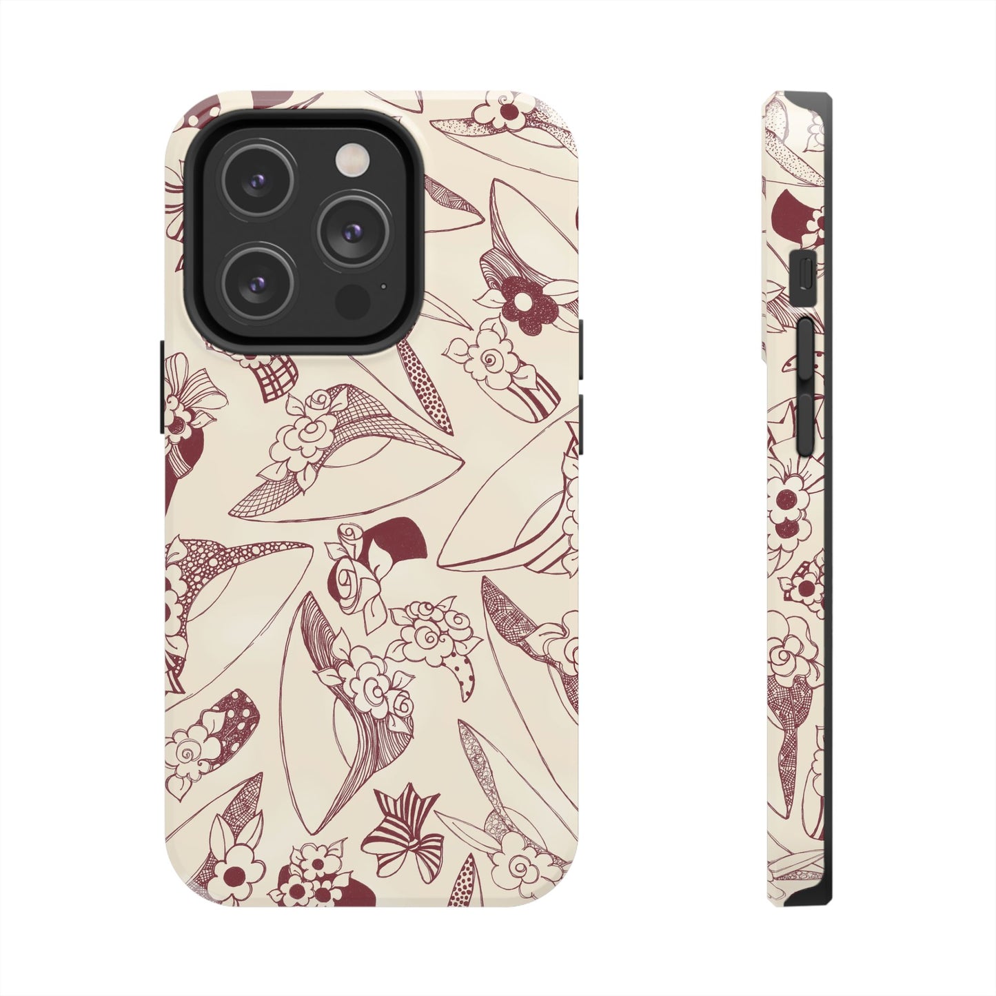Millinery Ivory / Red Phone Case
