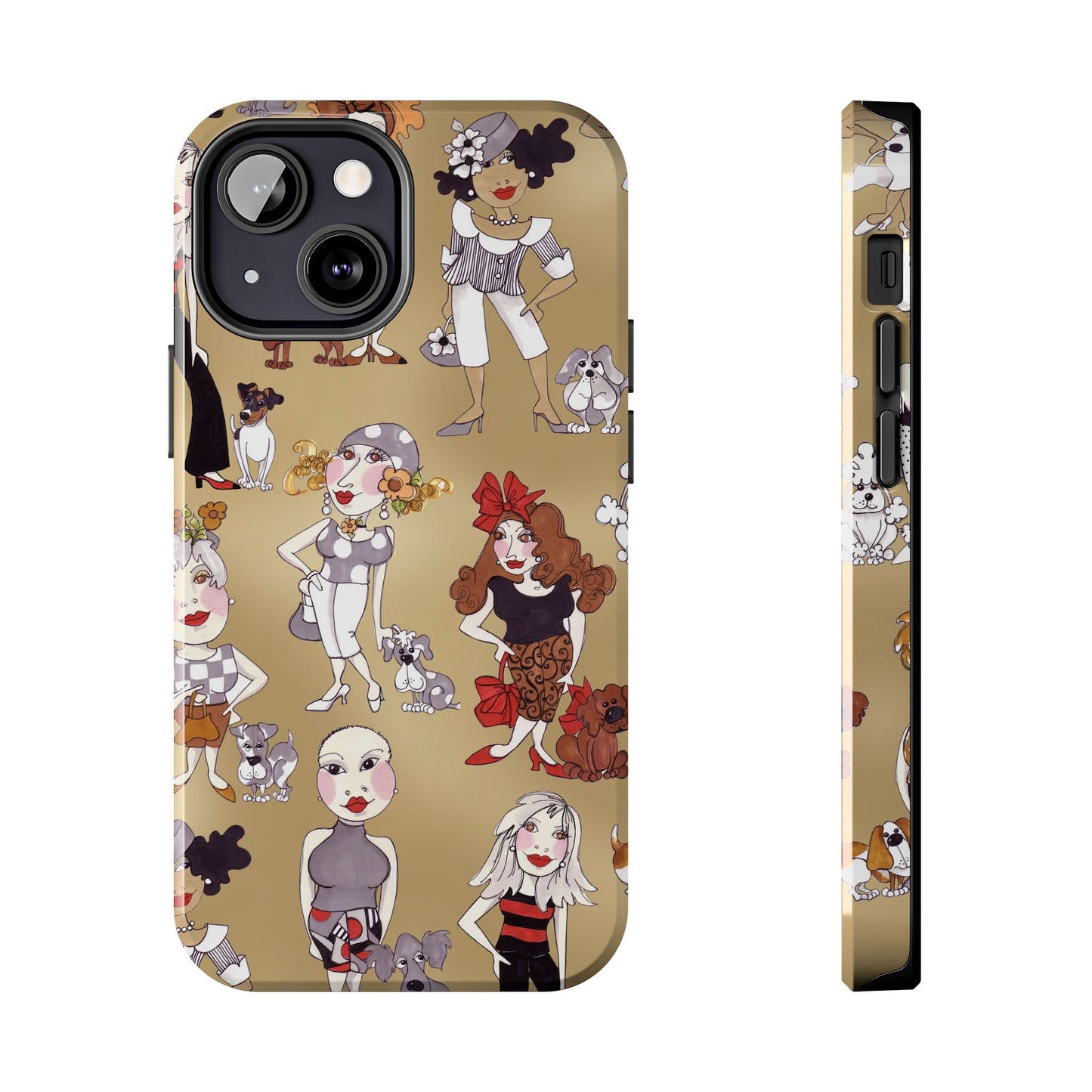 Dog Ladies Tan Phone Case