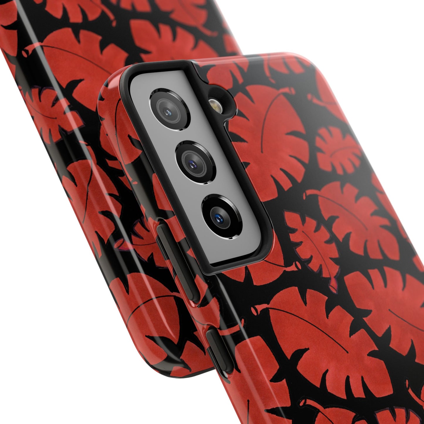 Red Bananas Black Phone Case