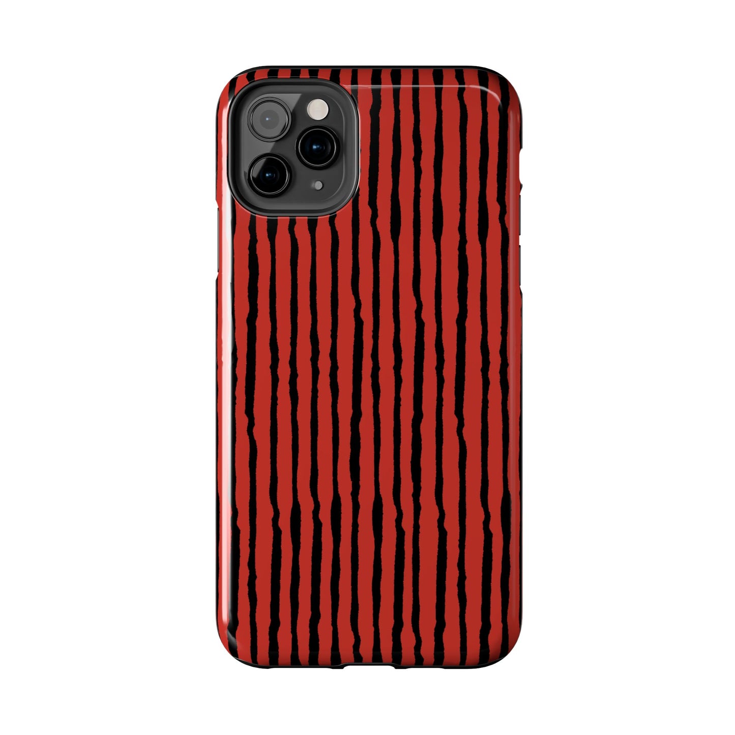 Sorta Stripe Red / Black Phone Case