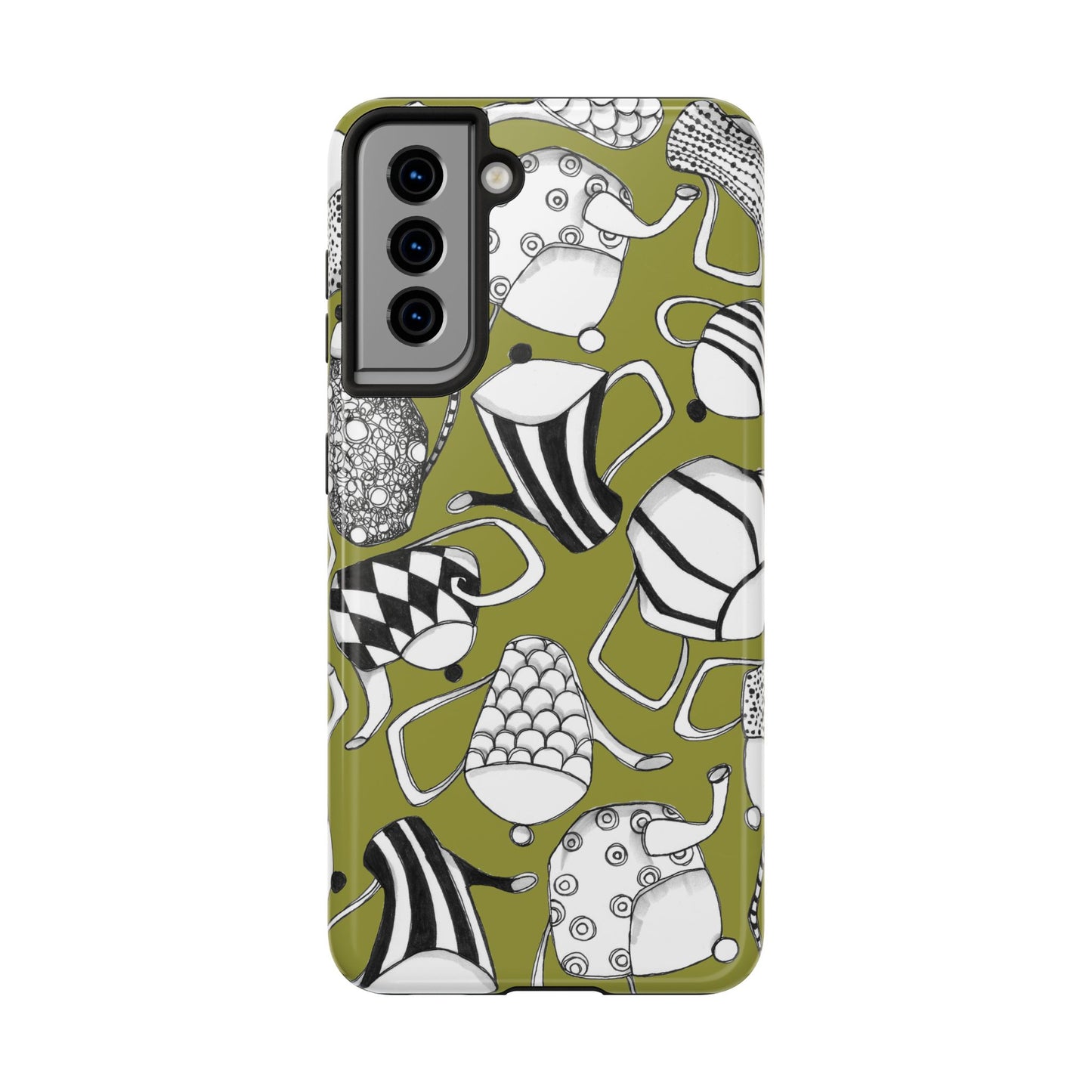 Coffee, Tea Anyone? Green Phone Case