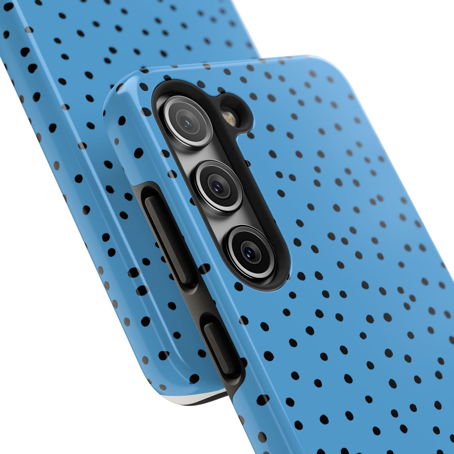 Dinky Dots Turquoise / Black Phone Case
