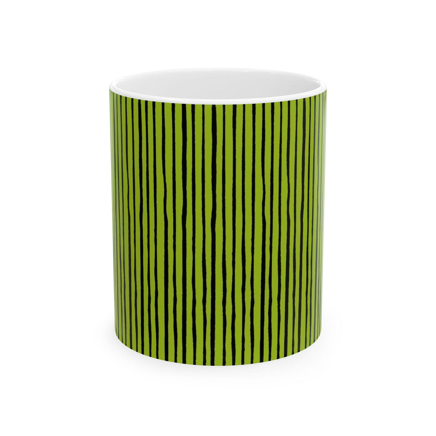 Quirky Stripe Chartreuse / Black Cup