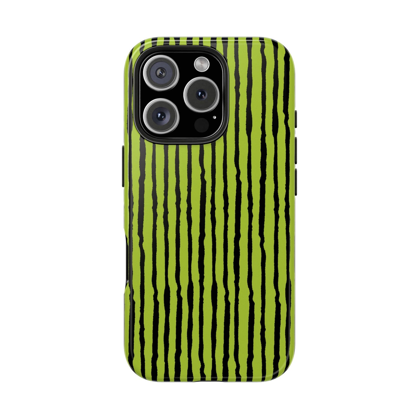 Sorta Stripe Green / Black Phone Case